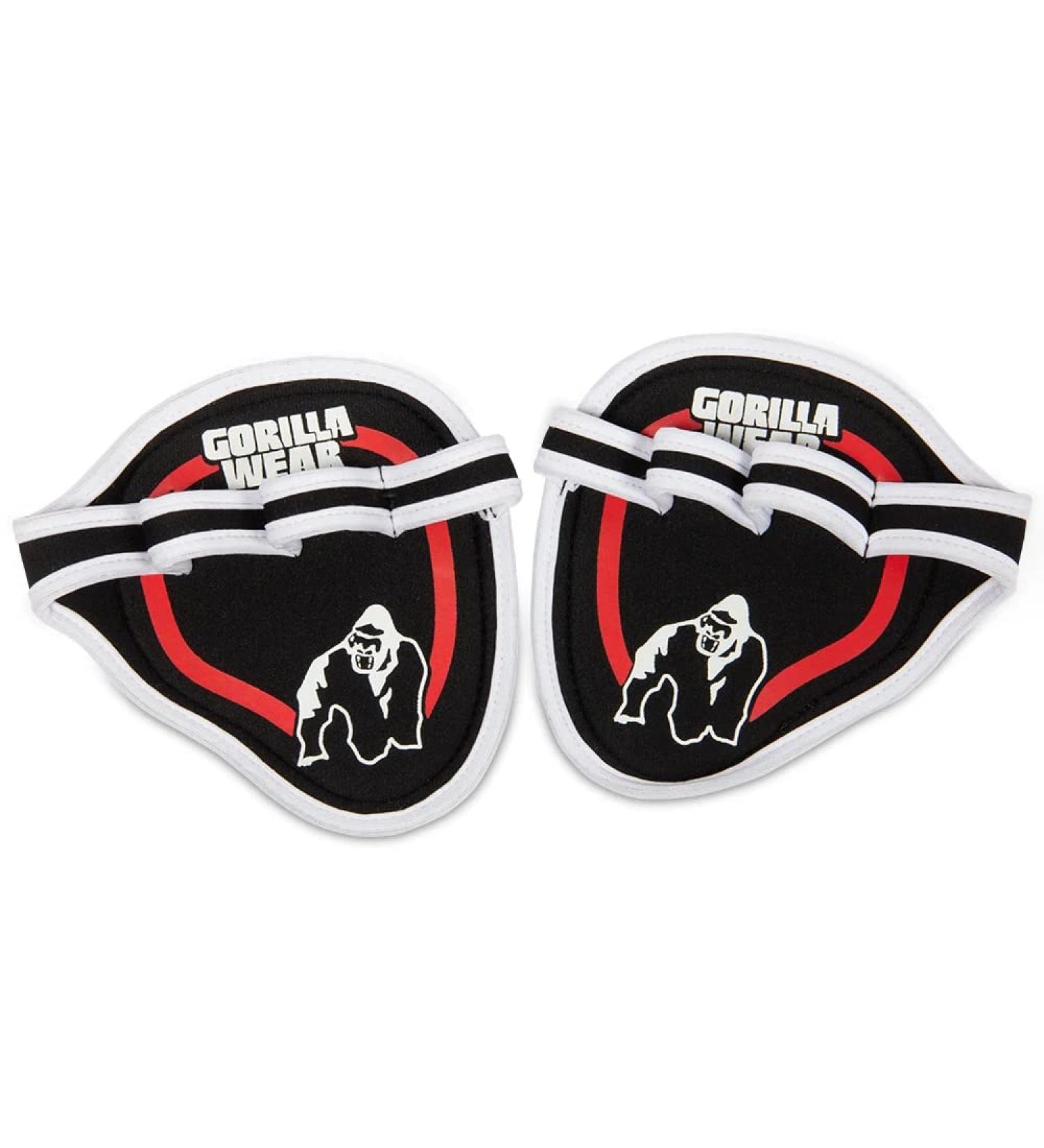 Gorilla Wear Palm Grip Pads Black/Red - One Size | Enhance Your Workout Grip - International Shipping Available - Buy Online on GoSupps.com