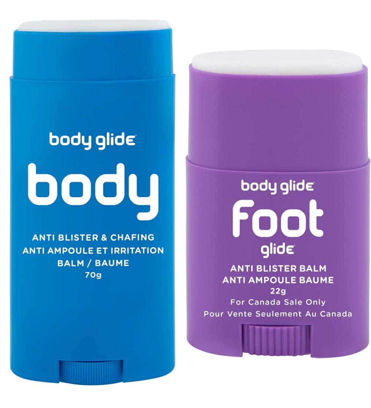 Body Glide Original Anti Chafe Balm Stick (for Canadian Sale Only) + Body Glide Foot Glide Anti Blister Balm 70g Balm Stick + Foot Anti Blister Balm - Buy Online on GoSupps.com