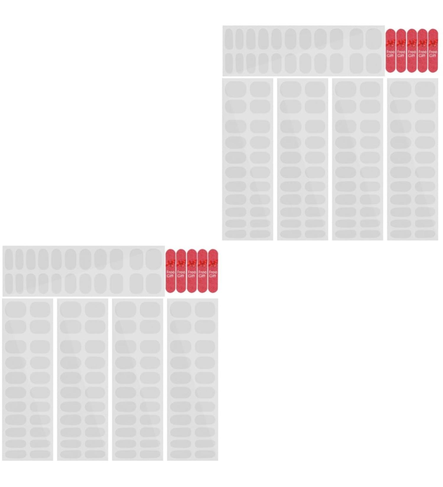 HAPINARY 10 Sheets Nail Stickers Gel Nail Strips Manicure Kit Nail Art Stickers Nail Art Sticker Gel Semi Cured Gel Nail Wraps Transparent Nail Tape Gels French Manicure Stickers Clear Nail - Buy Online on GoSupps.com