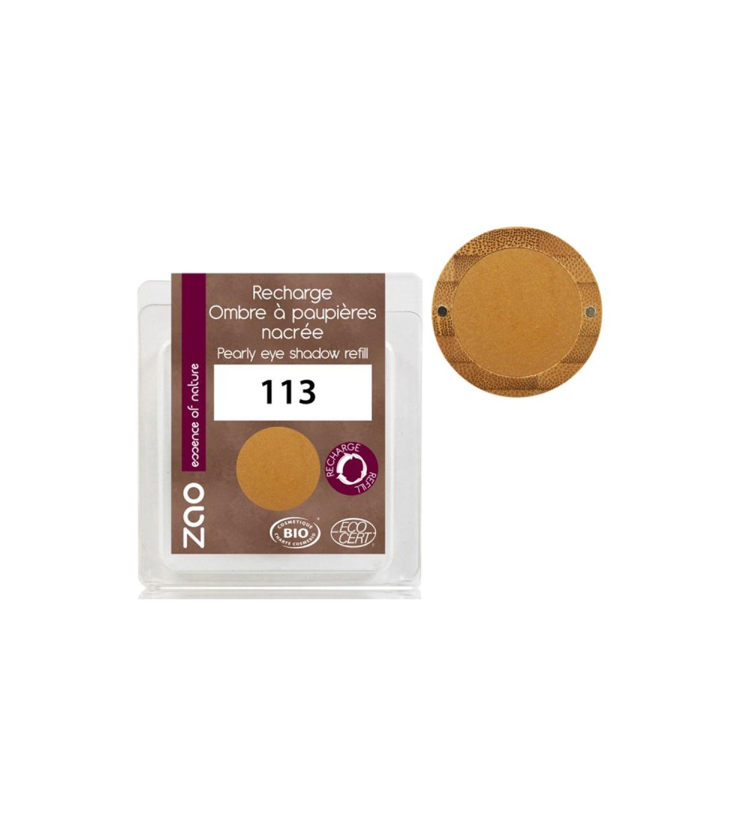 ZAO essence of nature - Pearly eyeshadow refill 113 Copper gold - 3 gr - Buy Online on GoSupps.com