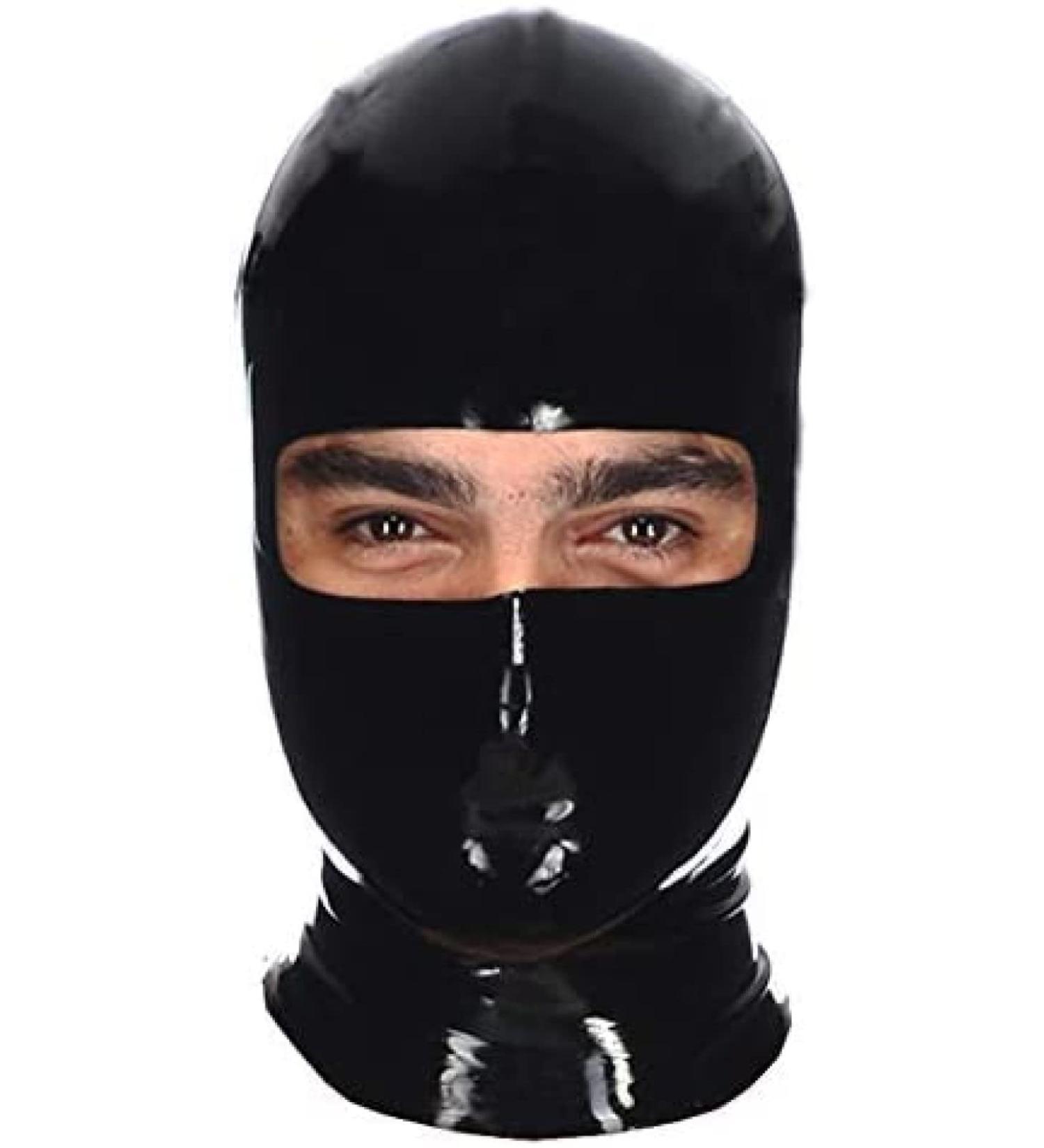 Unisex Latex Mask with Eye and Face Opening - 0.4mm Comfortable Flesh Hood for Cosplay & Costume - Buy Online on GoSupps.com