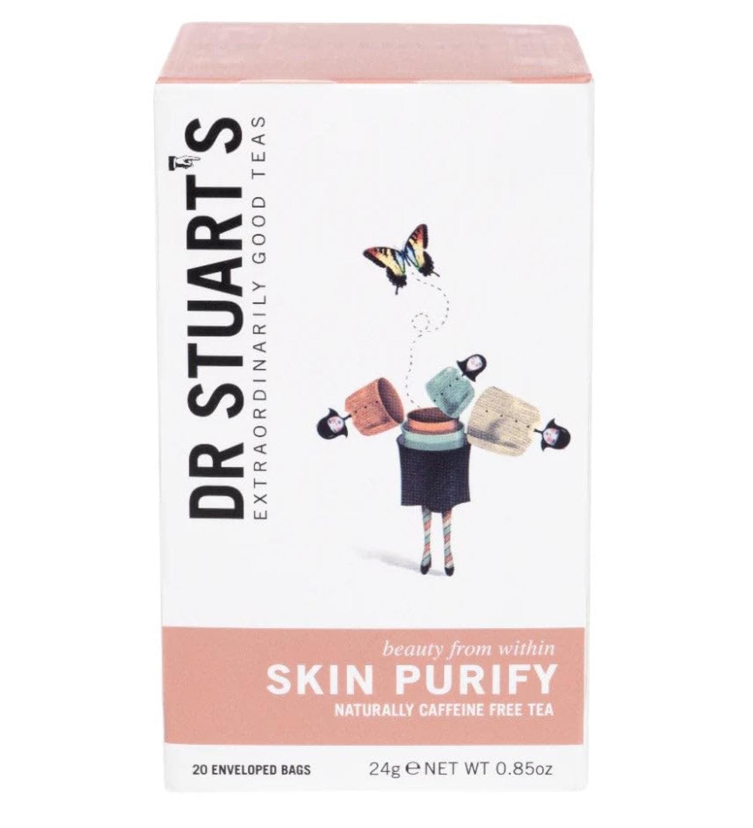 Dr Stuarts Dr Stuarts Queens Award for Enterprise Skin Purifying Herbal Tea Made in a Carbon Neutral Factory Pack of 4