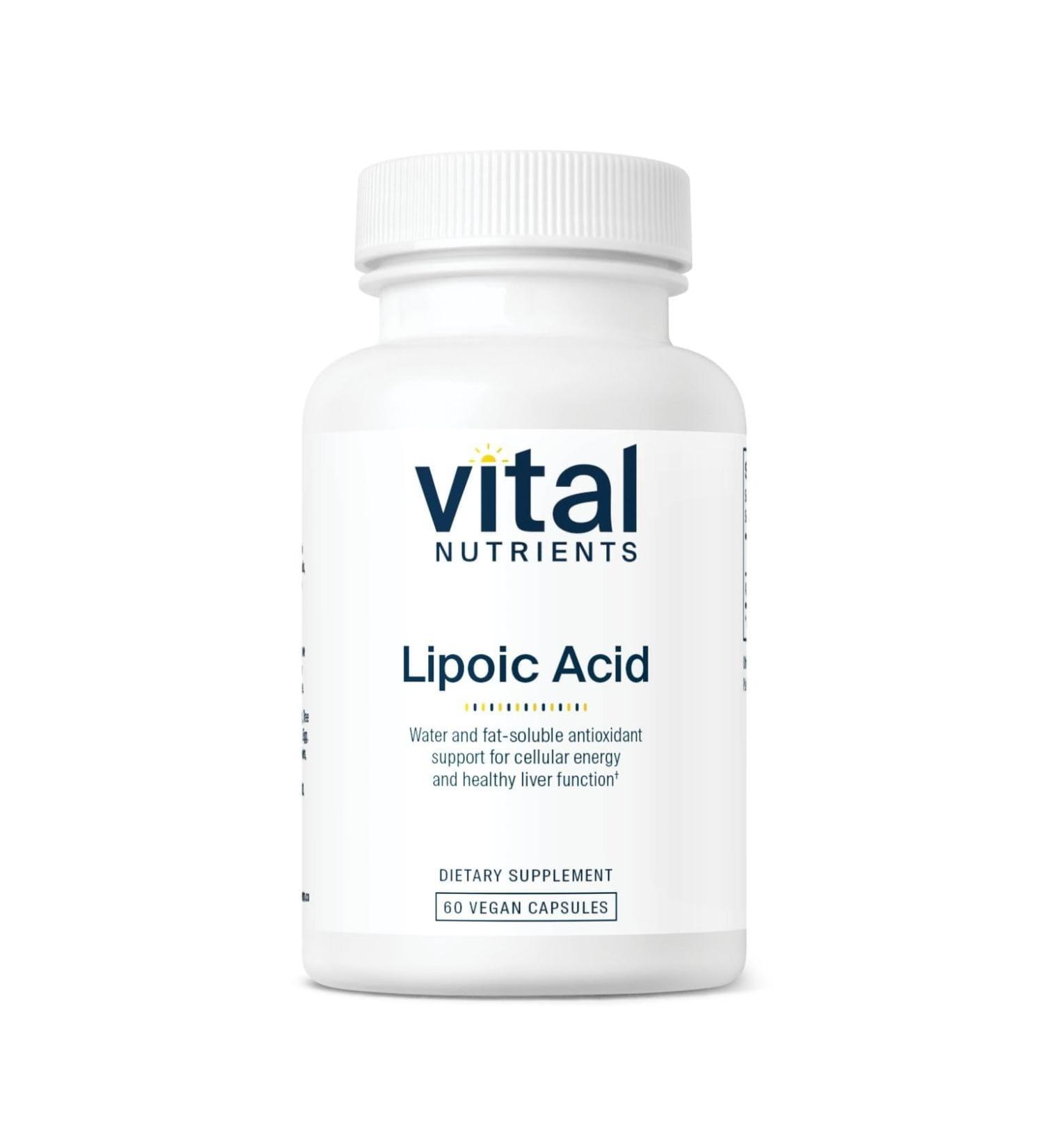 Vital Nutrients Lipoic Acid 300mg | Alpha-Lipoic Acid Antioxidant Supplement for Metabolism & Energy | Gluten Dairy Soy Free Non-GMO | 60 Capsules - Buy Online on GoSupps.com
