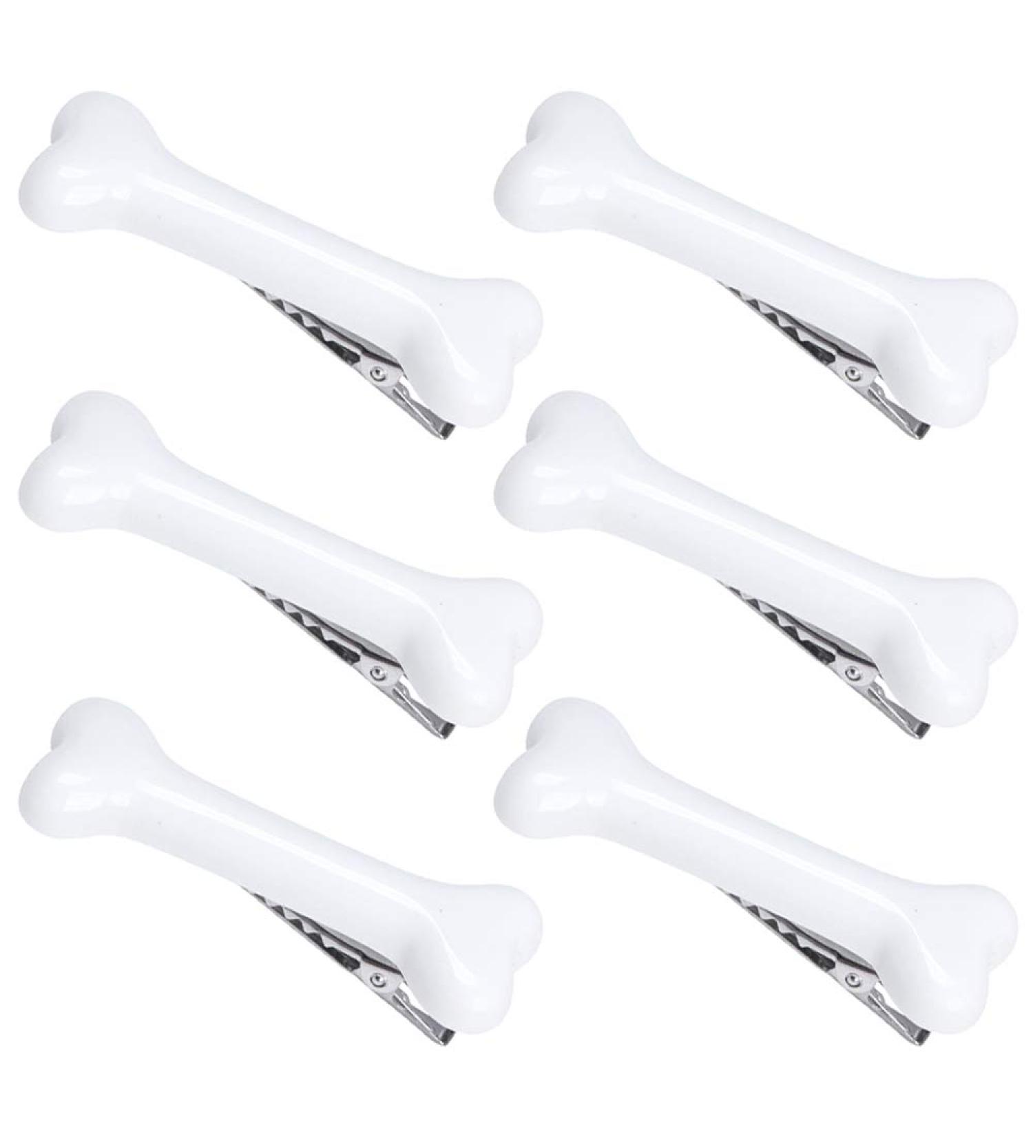 Nifocc Dog Bone Hair Clips - White 6 Pcs Hairpins for Girls & Ladies | Hair Styling Tools - Buy Online on GoSupps.com