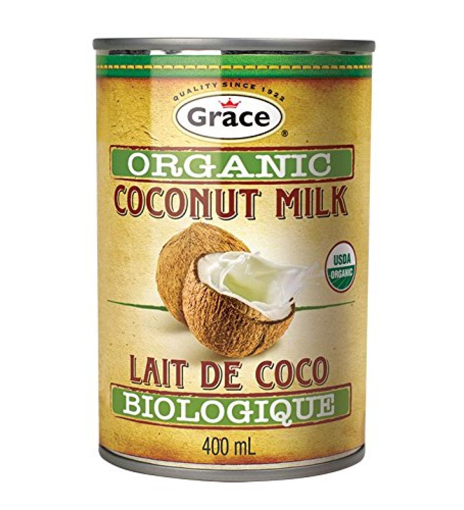 Grace Organic Coconut Milk 400ml (9 Pack)