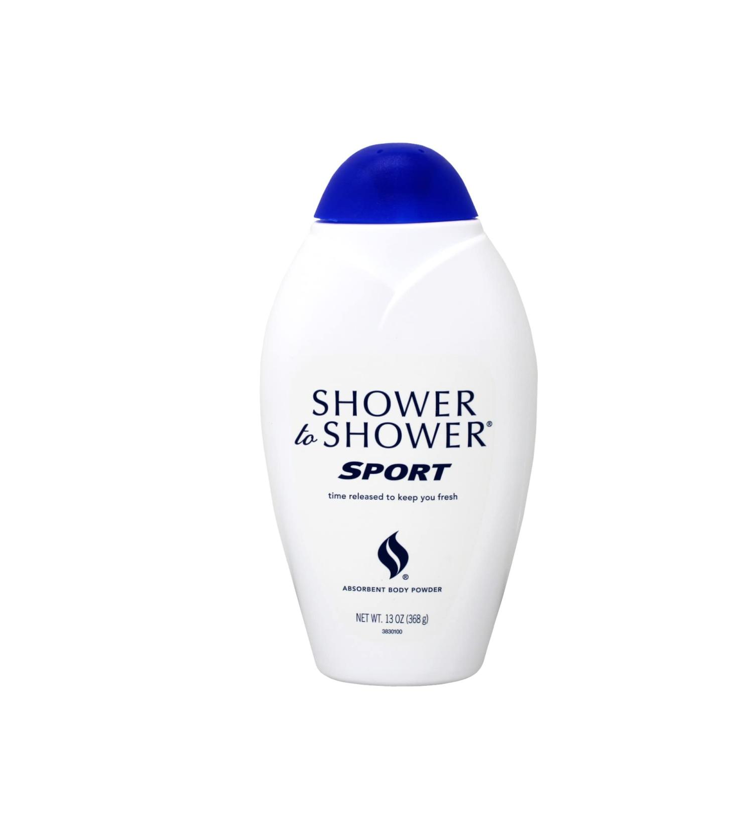 Shower To Shower Sport Absorbent Body Powder - 13 Oz (368 g) | Buy Online for Freshness & Comfort - International Shipping Available - Buy Online on GoSupps.com