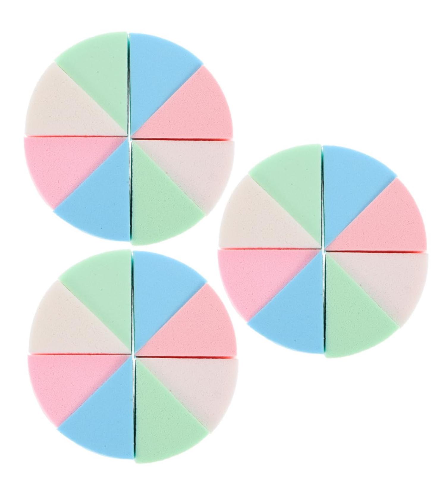 FOMIYES 3 Sets Triangular Sponge Puff Powder Puff Makeup Headband Latex Makeup Sponge Esponjas Para Maquillaje Finger Triangle White Makeup Wedge Makeup Sponge Emulsion Hairpin Girl Miss - Buy Online on GoSupps.com