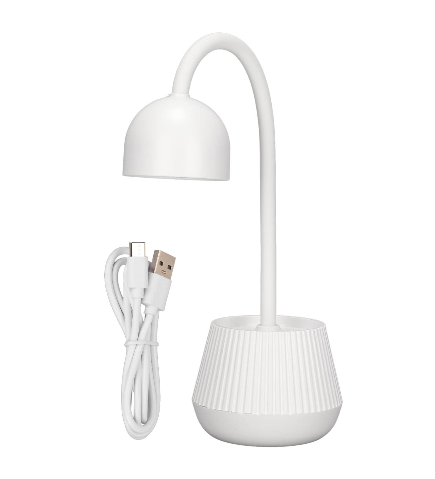 24W USB Mini Lotus LED Nail Lamp - Rotatable Hands-Free Quick-Drying Nail Dryer for DIY | 360 Schwanenhals Flash Light - Buy Online on GoSupps.com