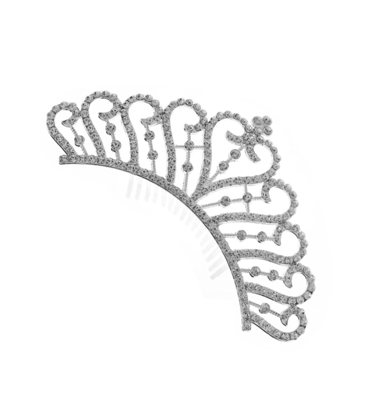 Beatifufu Crown Side Hair Comb The Crown Wig Tiara Hair Accessory for Girls Rhinestone Barrettes for Women Bride Hair Comb Clip Headdresses for Women Wedding Hair Comb Wedding Crown Hairpin - Buy Online on GoSupps.com