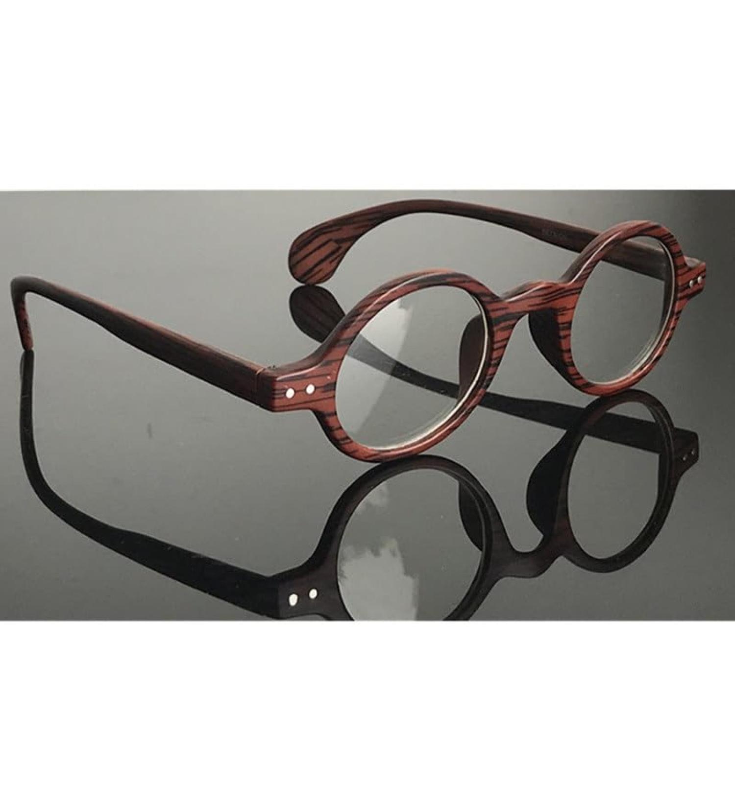 Classic Round Reading Glasses Anti Eyestrain Computer Readers Blue Light Blocking Flat Light Mirror Eyewear +300 C5