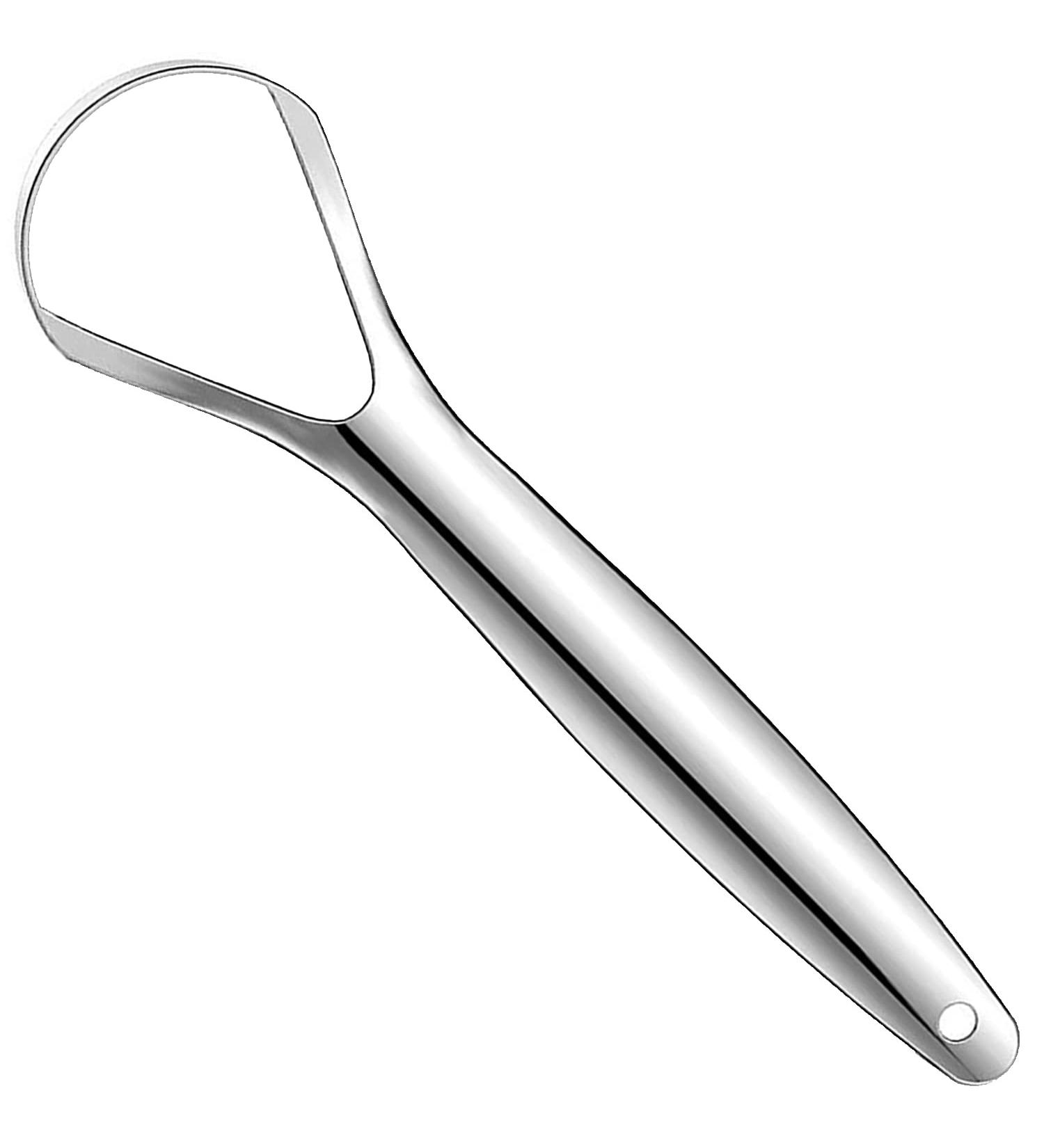Professional Stainless Steel Tongue Scraper - Medical Grade Cleaner for Bad Breath & Oral Care - Buy Online on GoSupps.com