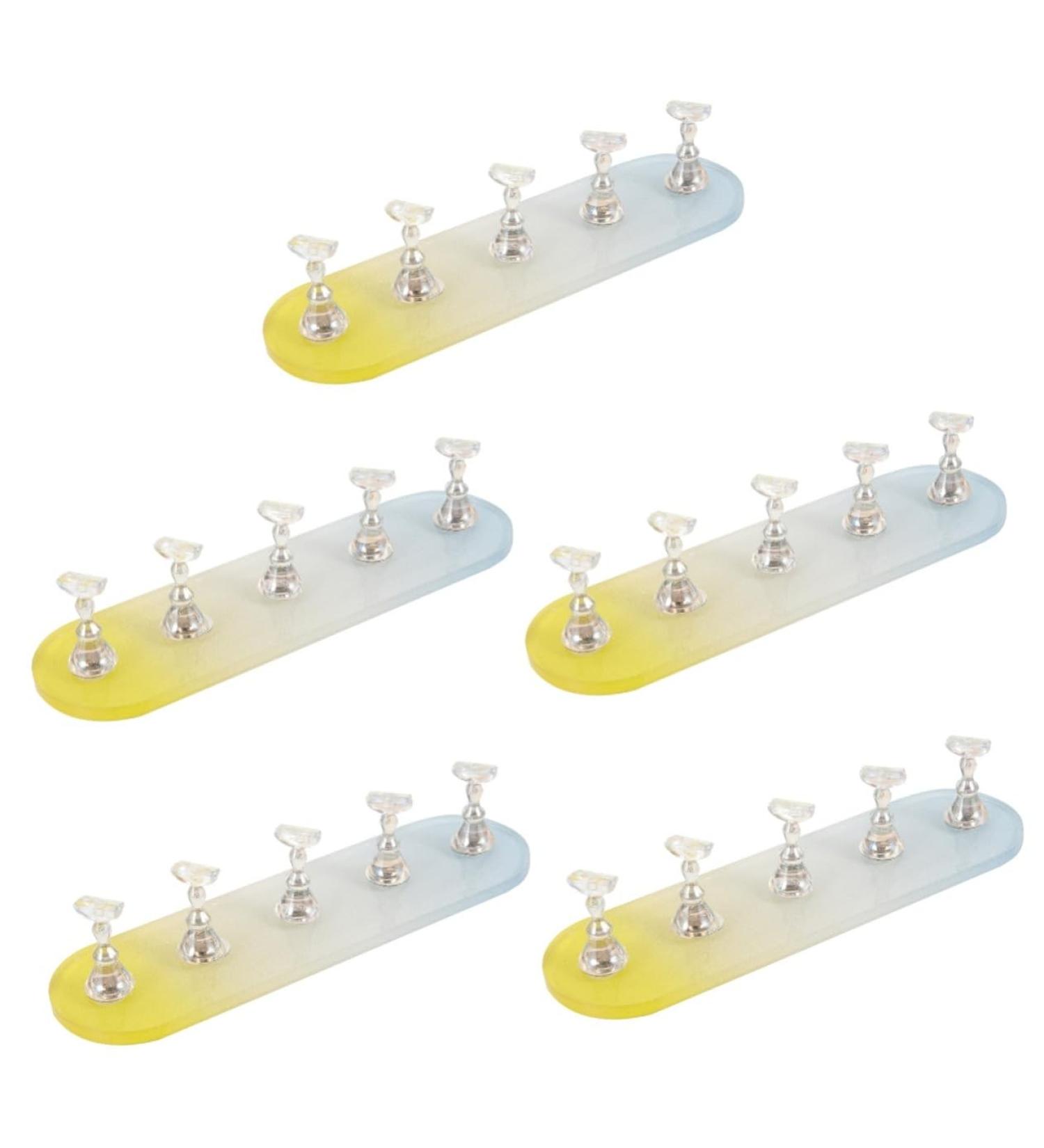 FRCOLOR 5 Sets Nail Practice Holder Acrylic Nail Art Display Stand Nail Decor Beauty Nail Racks Artificial Nail Holder Nail Art Holder Rack Nail Stands Nail Rest Aurora Plastic Magnetic - Buy Online on GoSupps.com