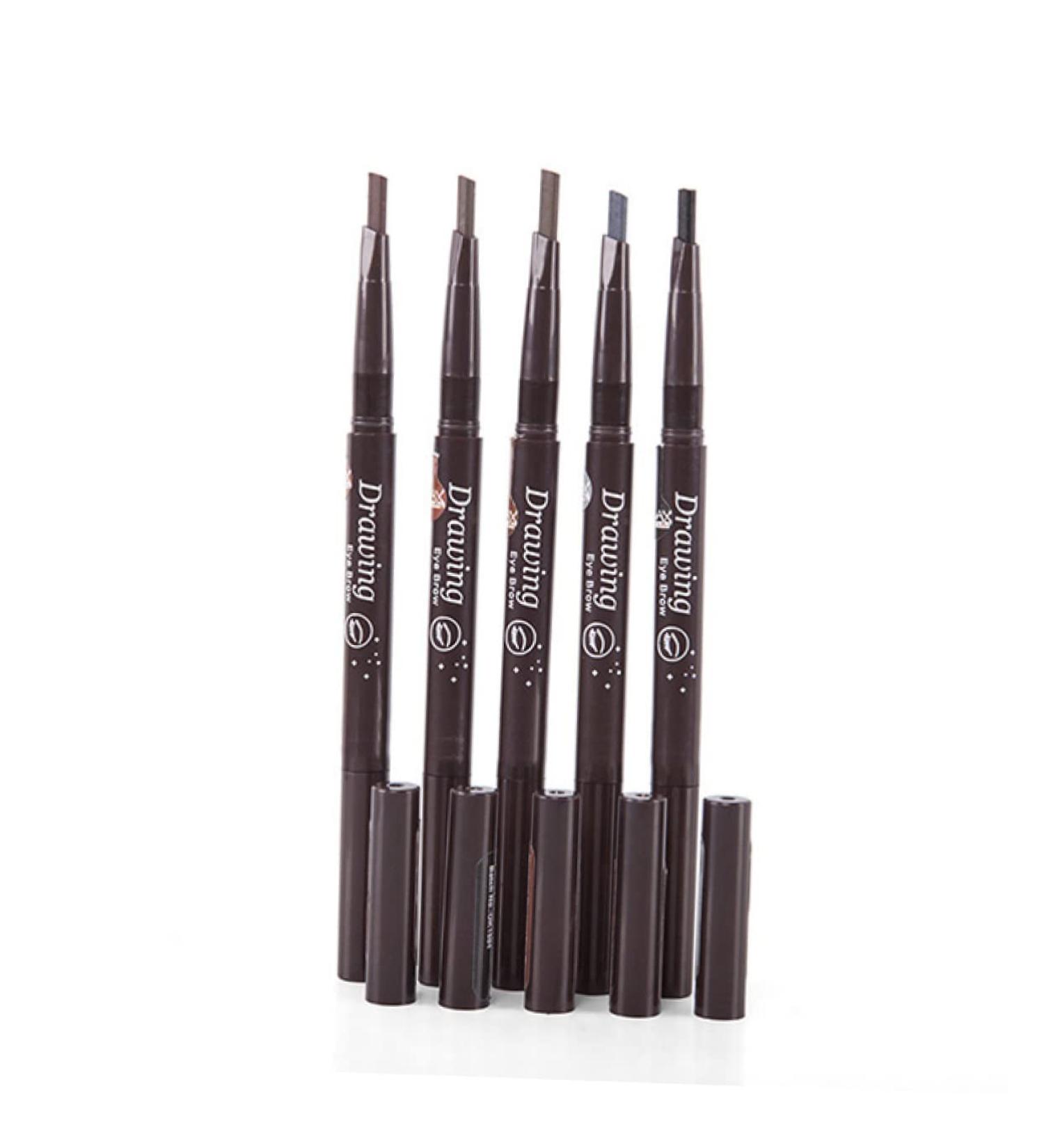 Beatifufu 2 1 Waterproof Eyebrow Pen Eyebrow Filler Eyebrow Pencil Brush To Rotate Makeup Tools Double Head - Buy Online on GoSupps.com