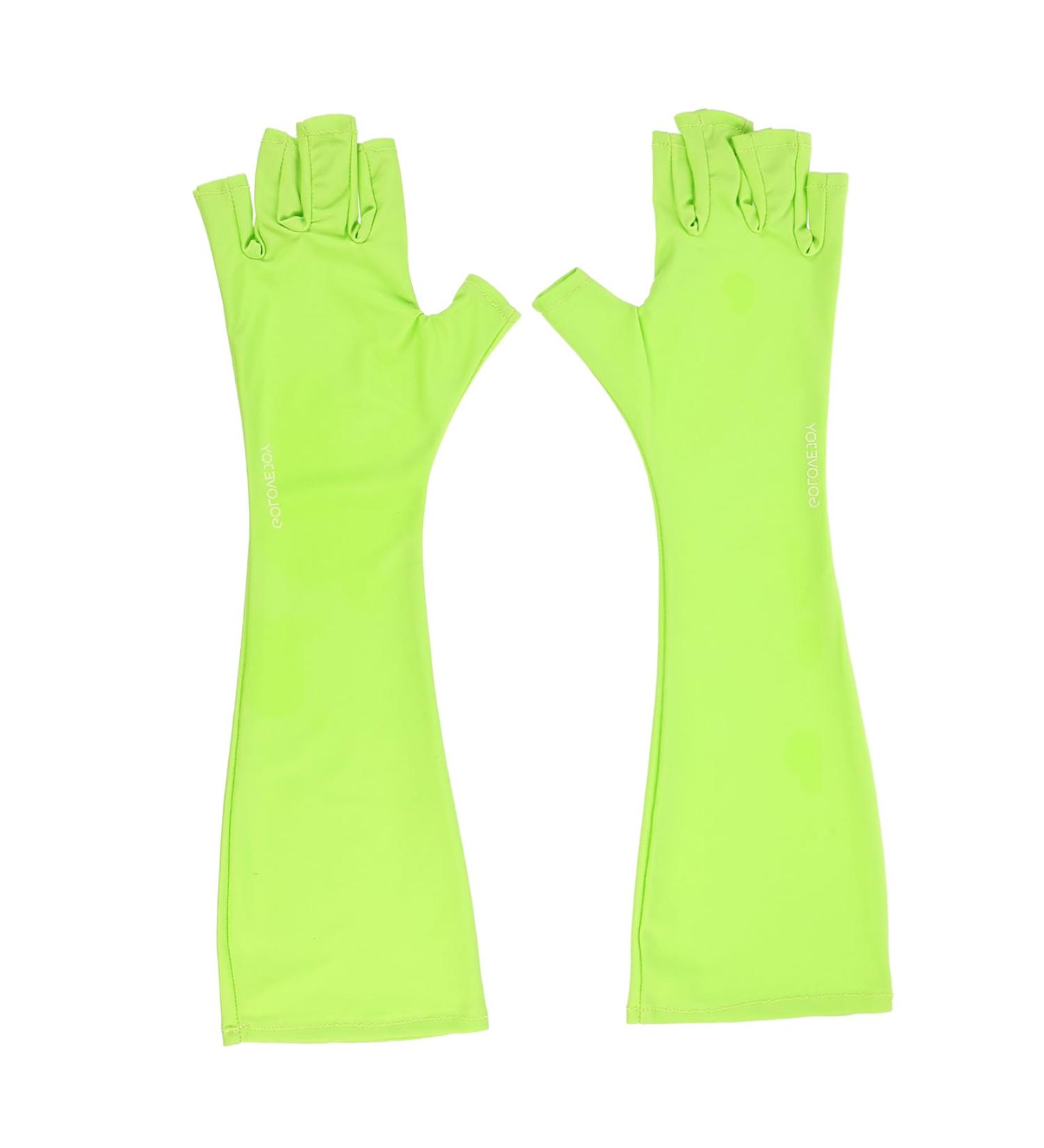 minkissy 1 Pair Nail Gloves Uv Led Lamps Glove Gel Nail Glove Shield Gloves The Gauntlet Nails Supplies Hands Glove Fingerless Manicure Gloves Uv Gloves Sleeve Polyester Care Mj03 25X9X0.4CM - Buy Online on GoSupps.com