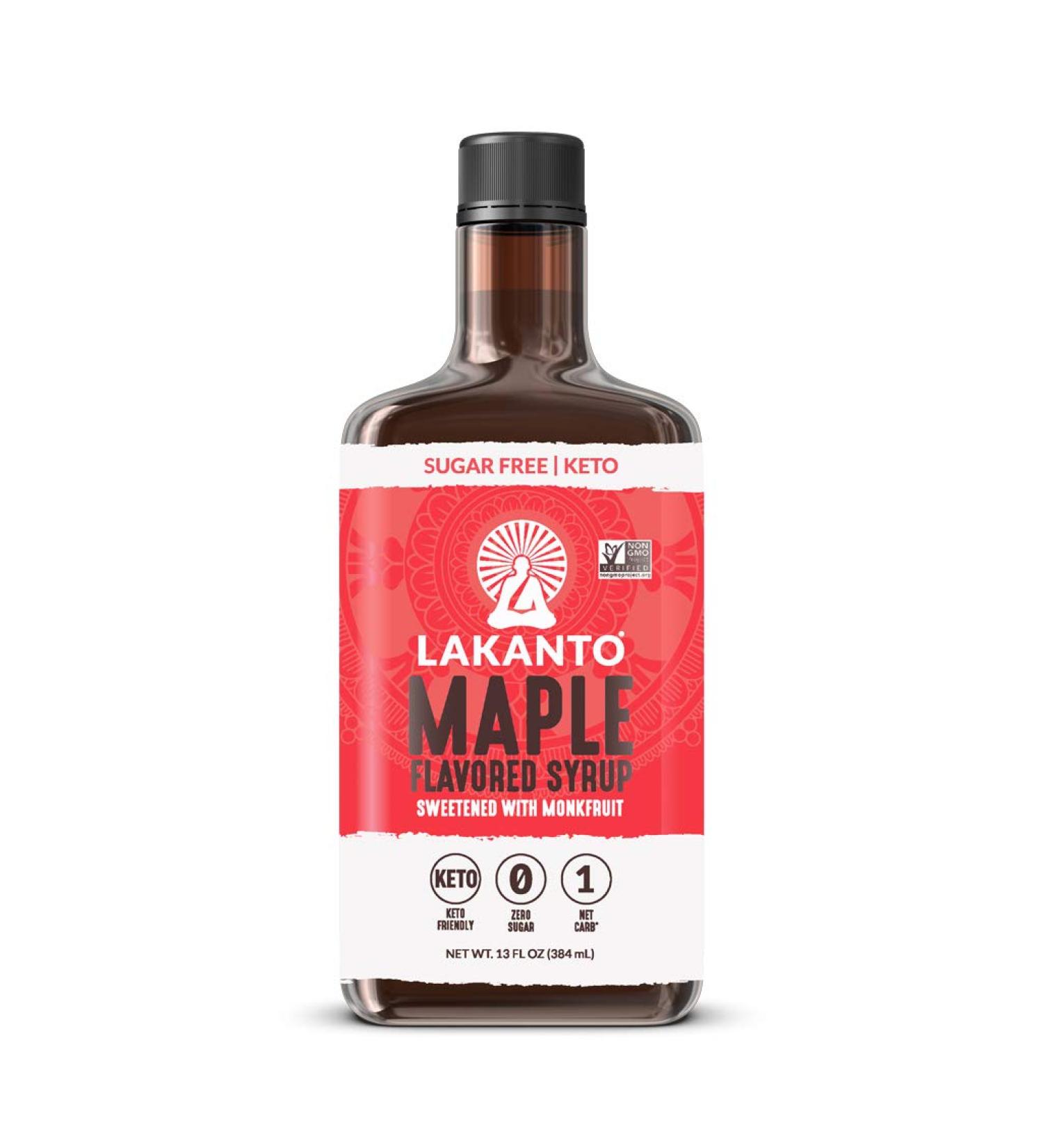 Lakanto Sugar-Free Maple Syrup - Keto & Vegan, 1g Net Carbs, 13 Fl Oz - Buy Online on GoSupps.com