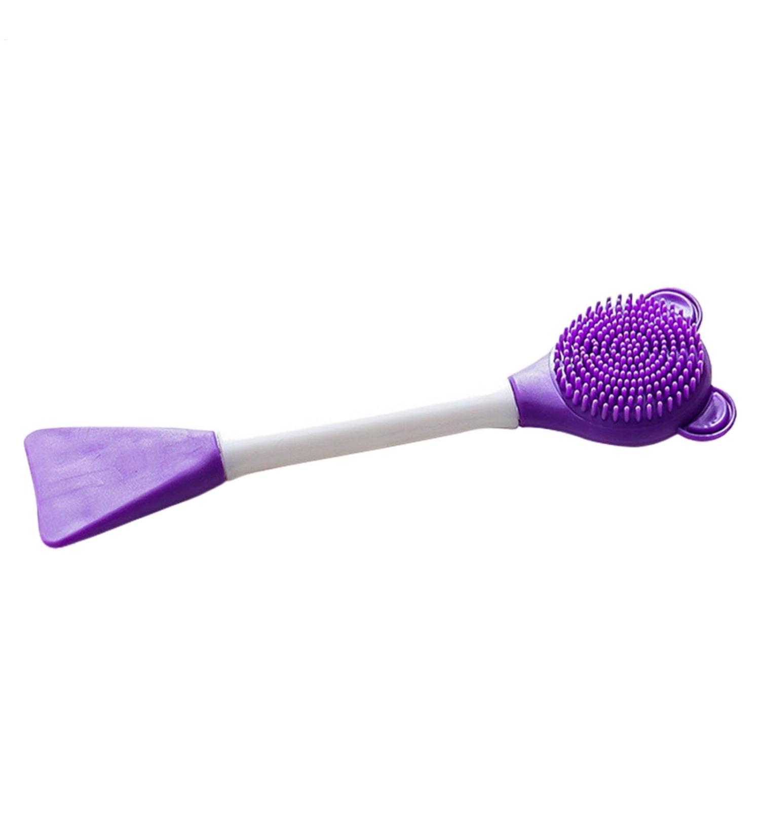 Cat Chin Scrubber - Manual Scrubber Brush for Cats Lightweight Design Soft Chin Brush for Face Jaw Chin Gums and Tongue Cleaning Purple - Buy Online on GoSupps.com