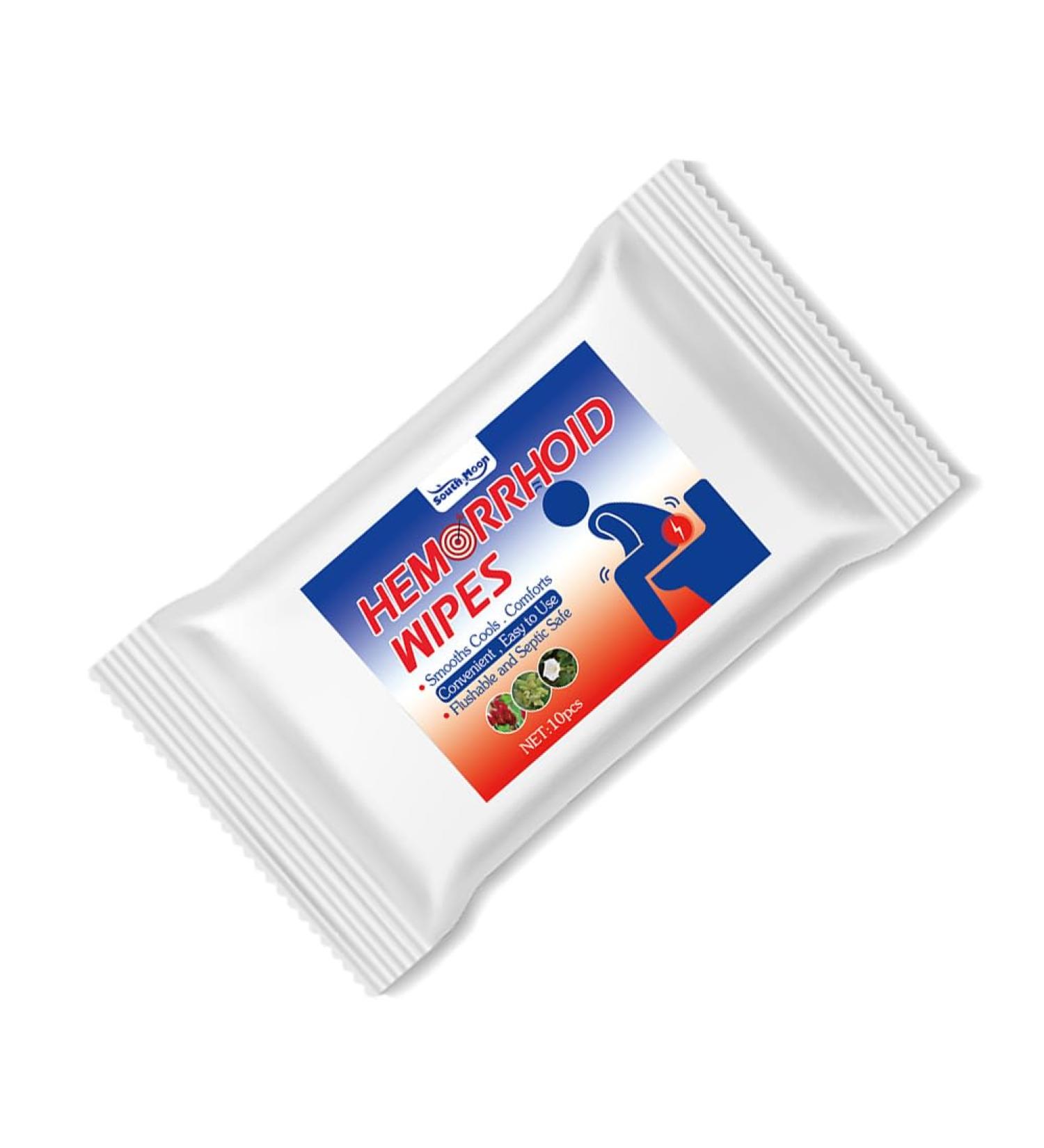 AMZLORD 10pcs Hemorrhoid Treatment Wipes Flushable Hemorrhoids Relieve Itching Wet Tissue Hemorrhoid Treatment Products - Buy Online on GoSupps.com
