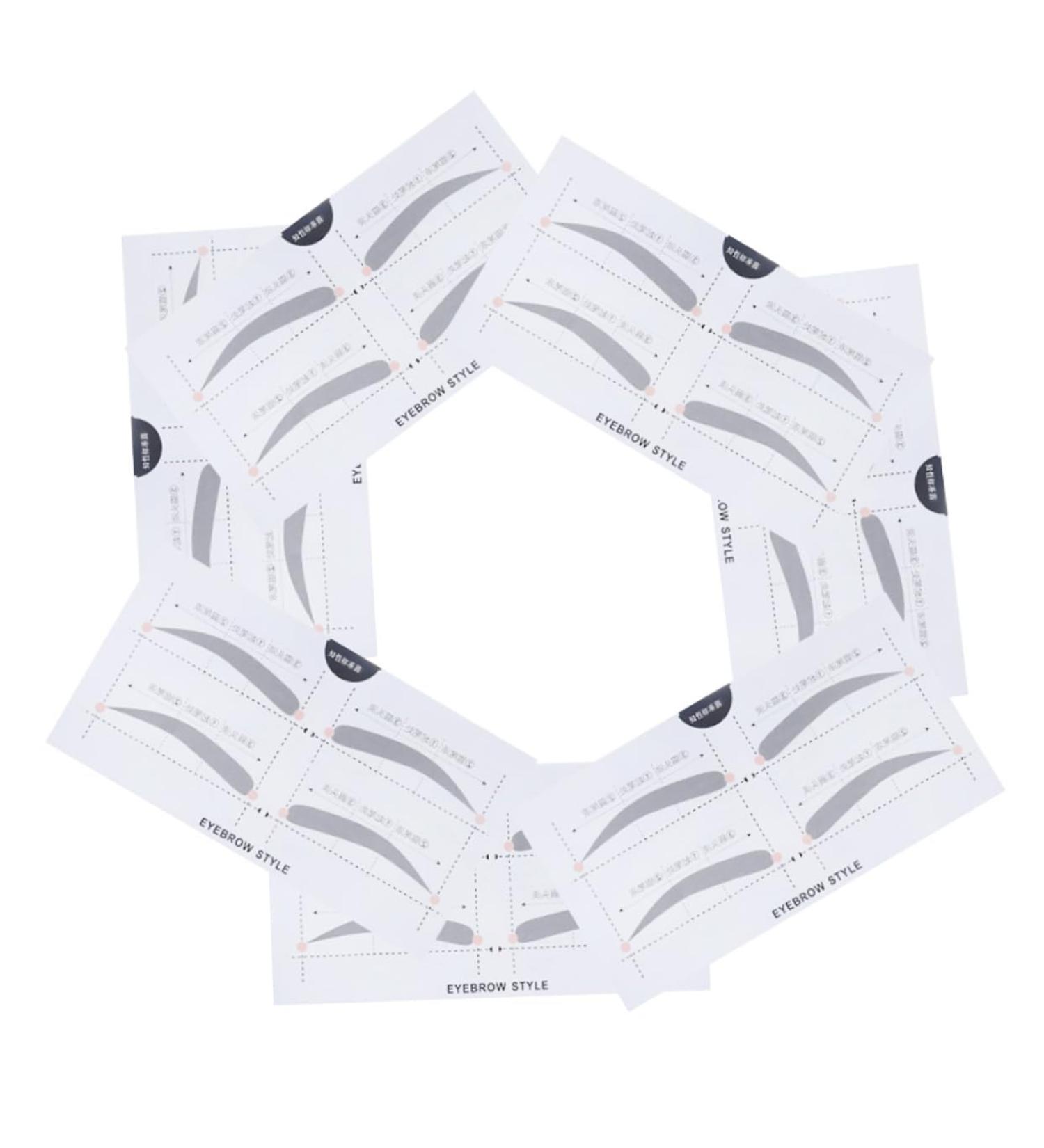 Ipetboom 2 Makeup Kits Eyebrow Card Beauty Kit Eyebrow Makeup Tools Eyebrow Stickers Simple A607 Card - Buy Online on GoSupps.com