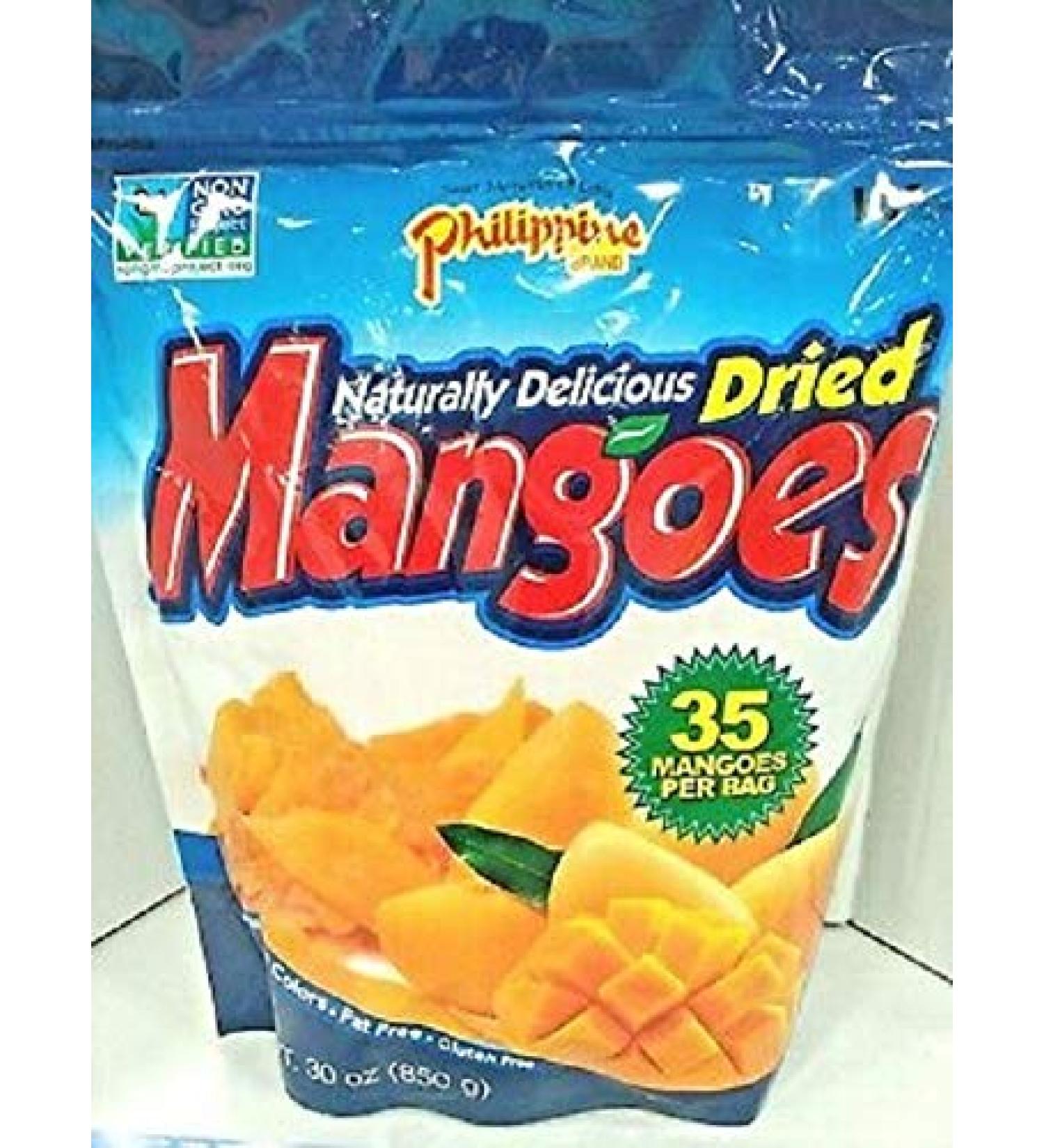 Philippine Brand Dried Mangoes - 20 Ounce | Premium Quality Snack - Buy Online on GoSupps.com