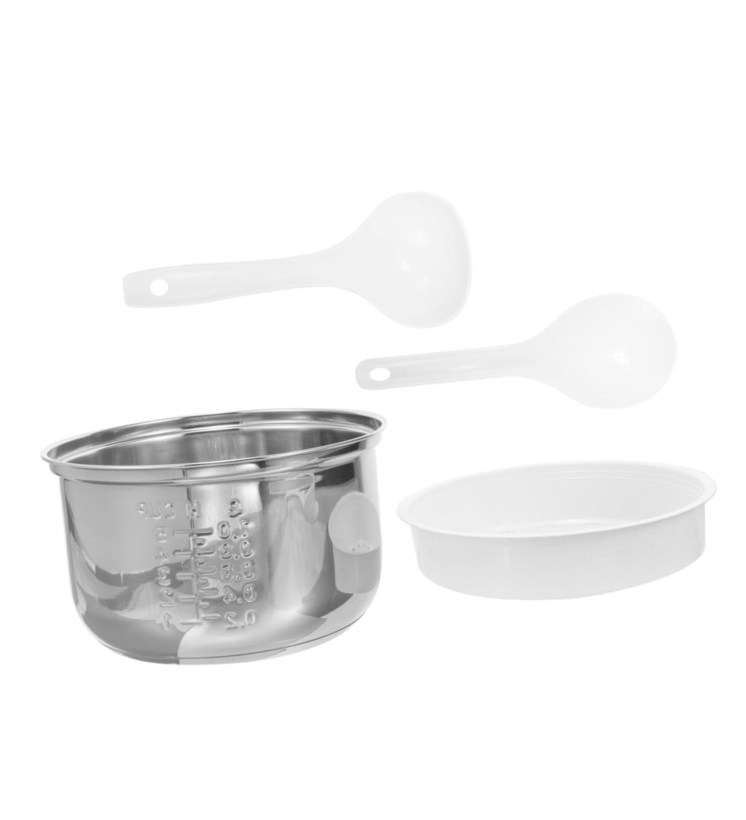 Zerodeko 3pcs Rice Cooker Liner Revere Ware Pots and Pans Power Cooker Parts Interior Rice Maker Cooker Replacement Supply Rice Cooking Pan Stockpot Electric Pressure Cooker Stainless Steel 18.5X18.5X10.8CMx3pcs Silverx3pcs - Buy Online on GoSupps.com