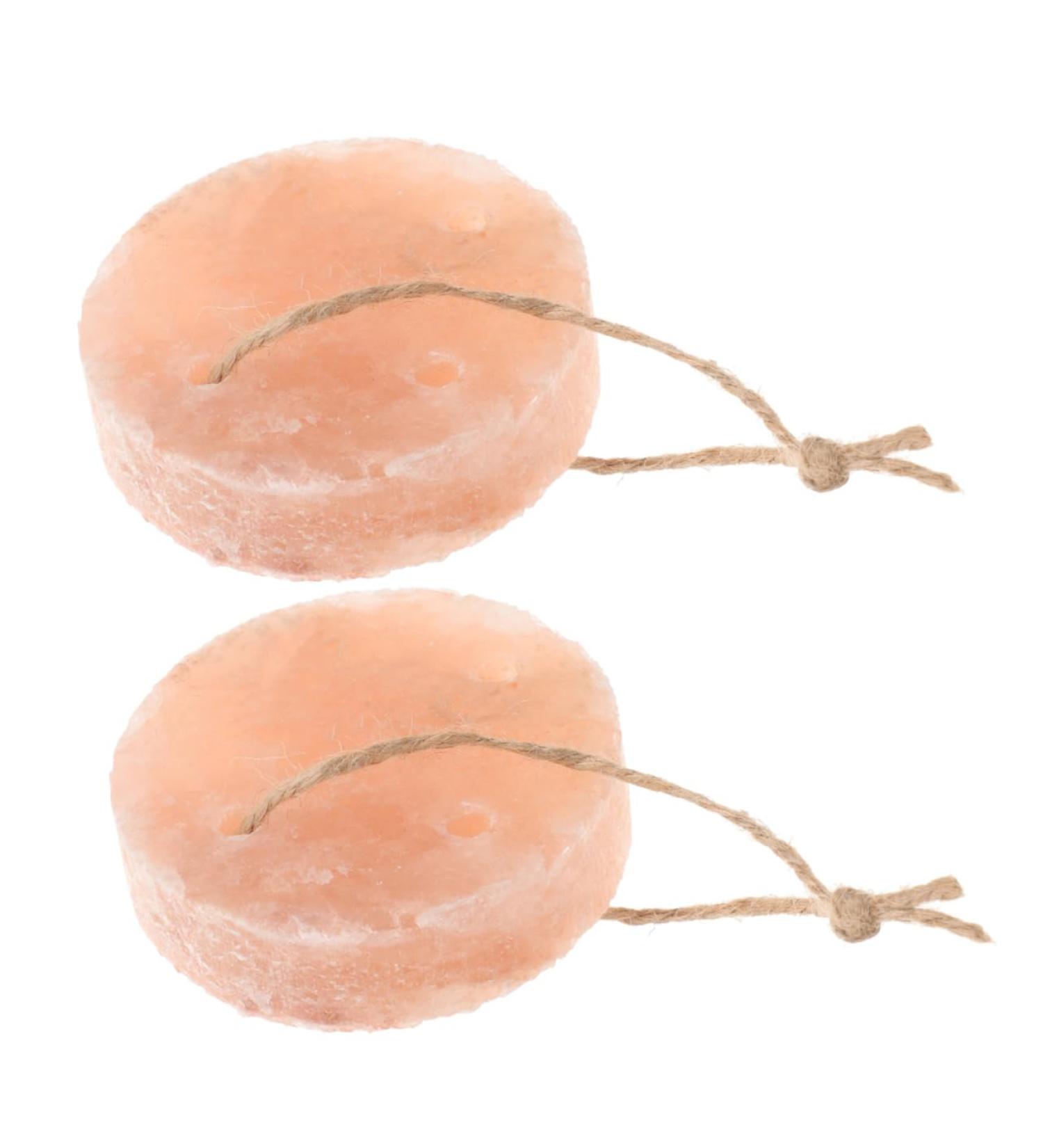 Happyyami 2pcs Pet Saline Salt Licking Bricks Salt Brick for Rabbit Small Pets Lick Salt Mineral Saline Pink - Buy Online on GoSupps.com
