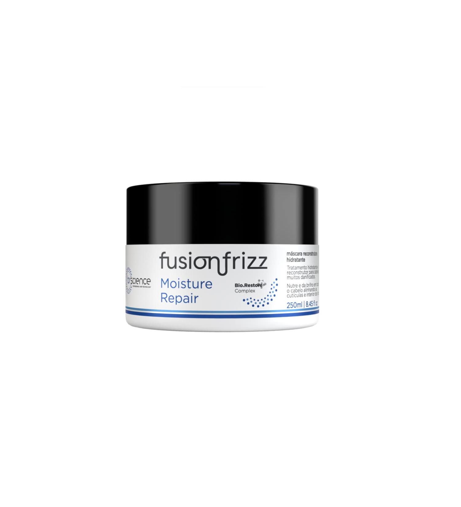 BR Science | Fusion Frizz Moisture Repair Hair Mask | Moisturizing And Reconstructive Treatment For Damaged Hair | 250 ml / 8.45 fl.oz.