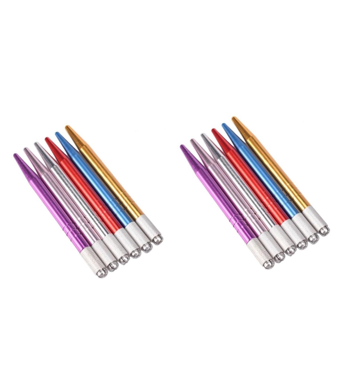 Hemoton 12 Pcs Permanent Eyebrow Pen Eyebrow Pen Microblade Microblading Pen Embroidery Pen Make up - Buy Online on GoSupps.com