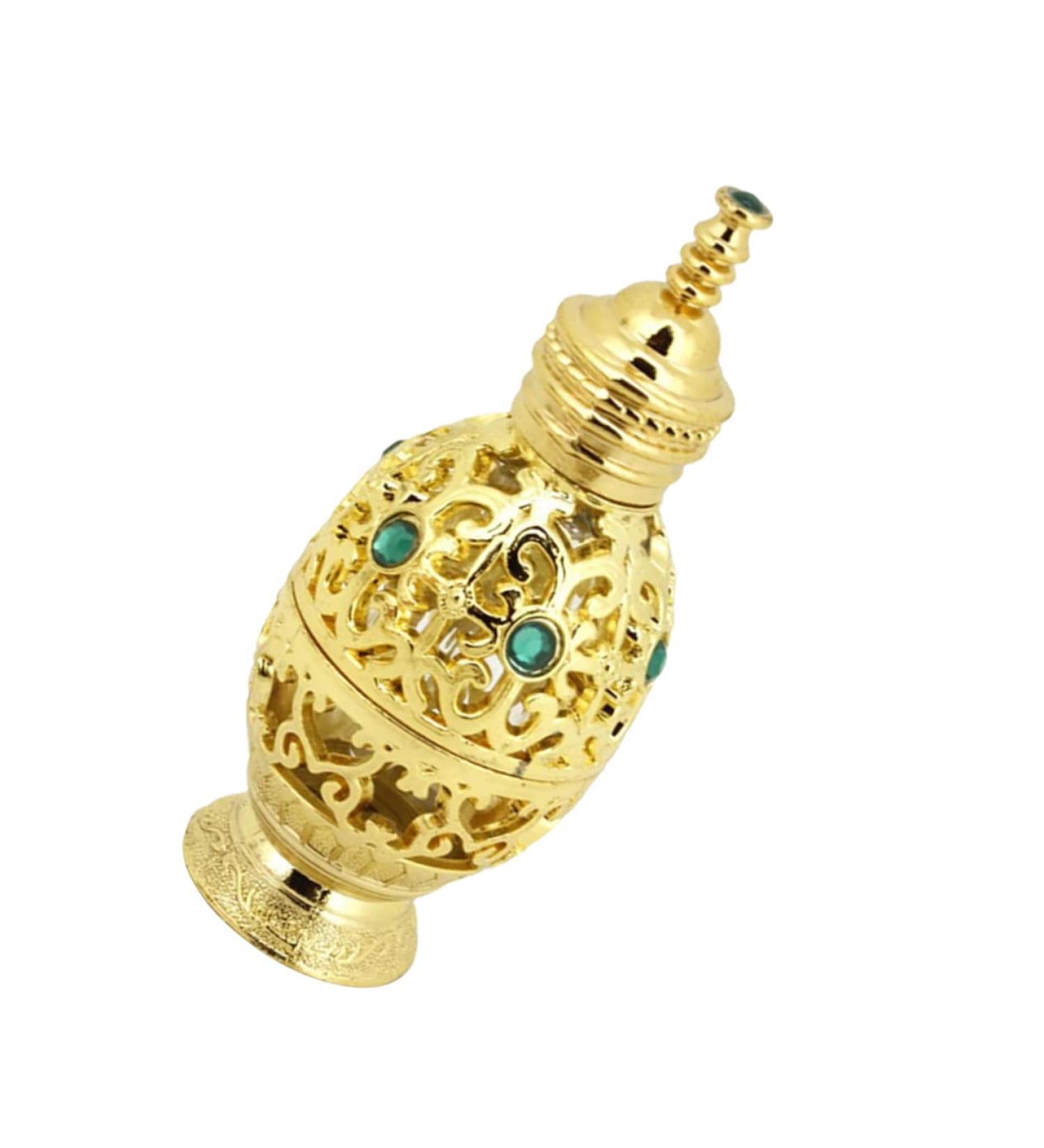 Beatifufu Essential Oil Bottle Travel Perfume Refillable Fragrance Bottle Egyptian Perfume Bottle Glassfragrance Bottle Refillable Perfume Bottle Refillable Retro Decorative Zinc Alloy - Buy Online on GoSupps.com