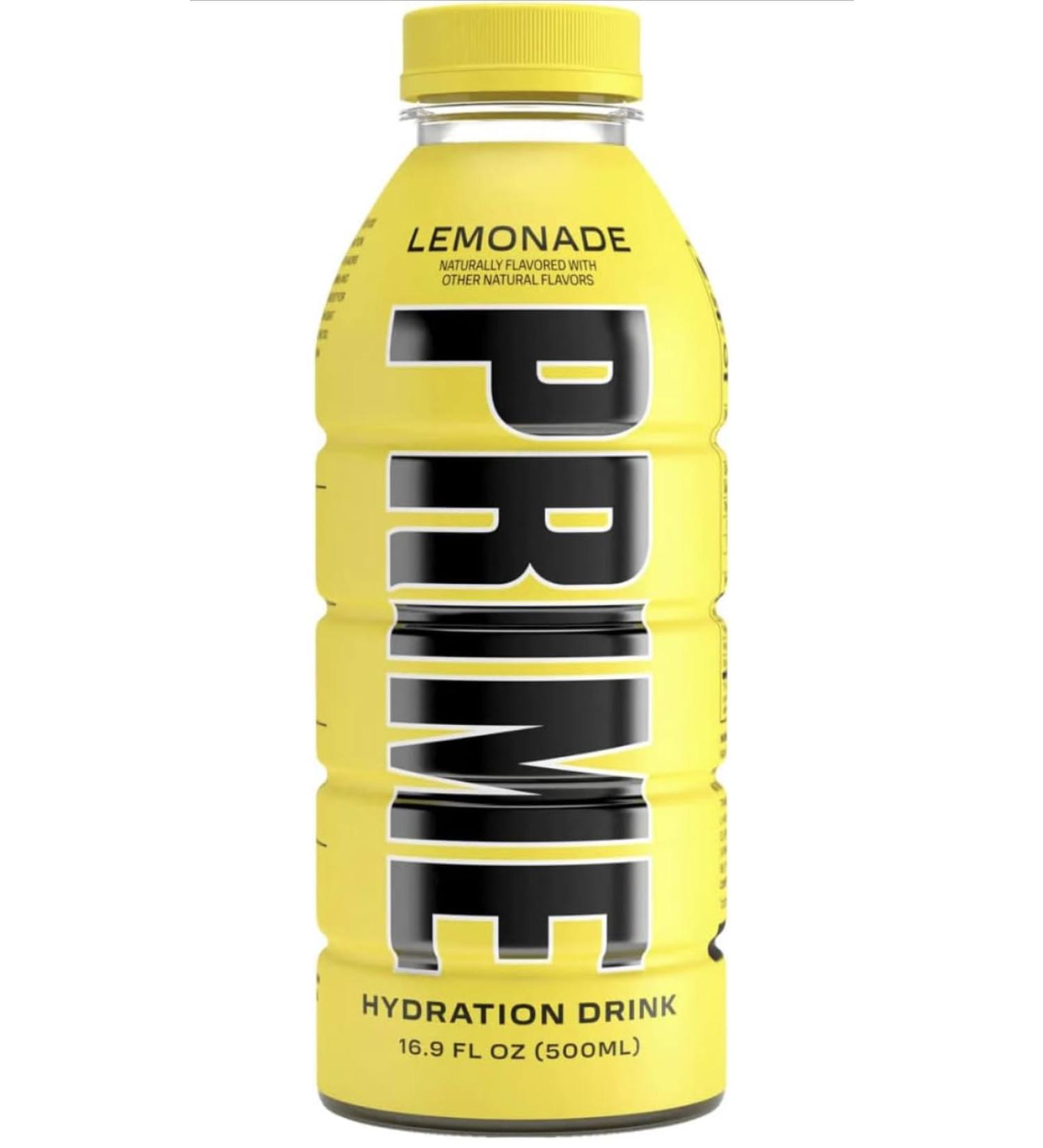 Zi Foam Prime Hydration Yellow Lemonade Drink By KSI & Logan Paul 500ml - US Import - Buy Online on GoSupps.com