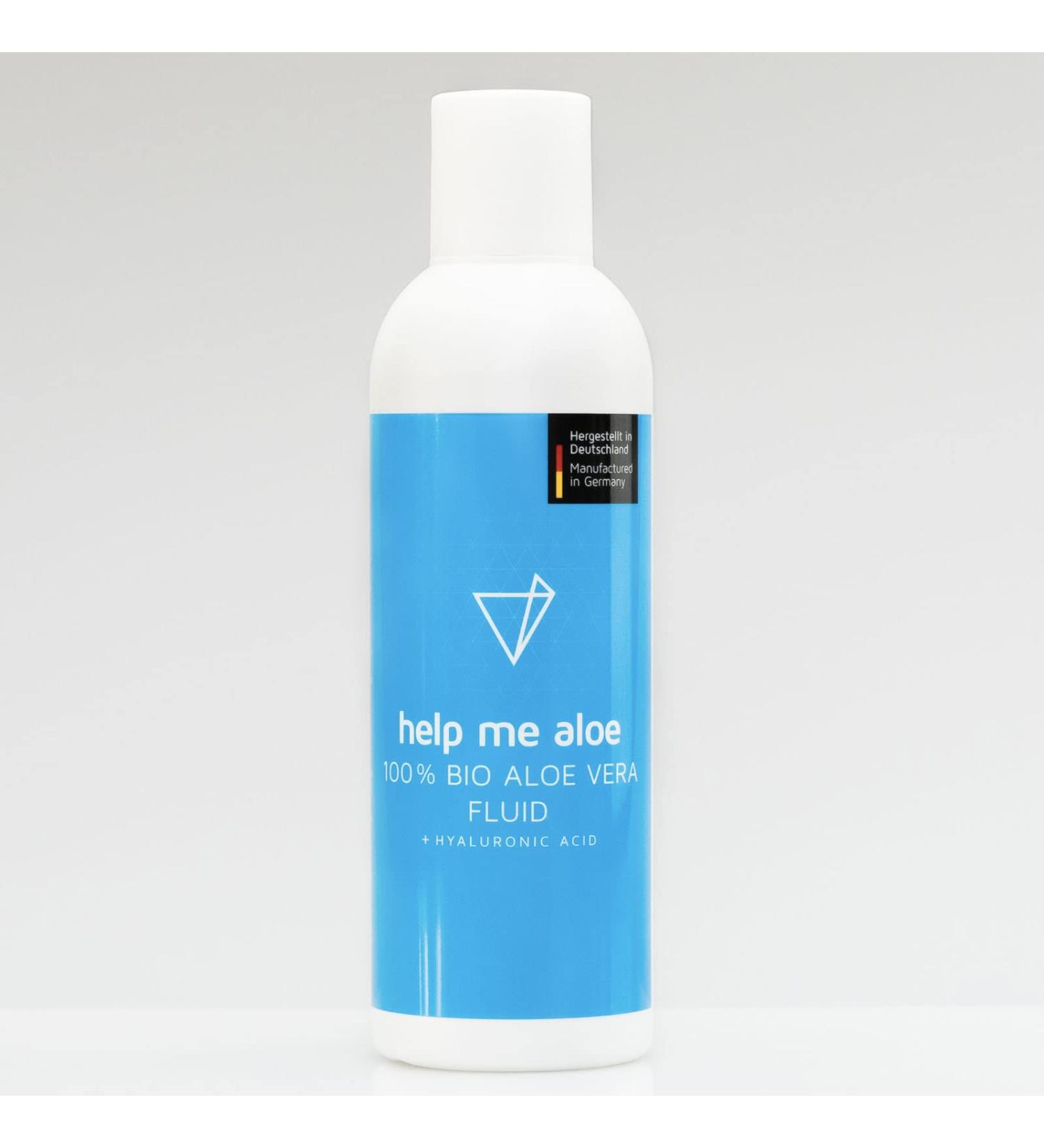 100% Organic Aloe Vera Gel | After Sun Lotion with Hyaluronic Acid | Antibacterial Anti-Inflammatory & Anti-Aging | Made in Germany | 200ml - Buy Online on GoSupps.com