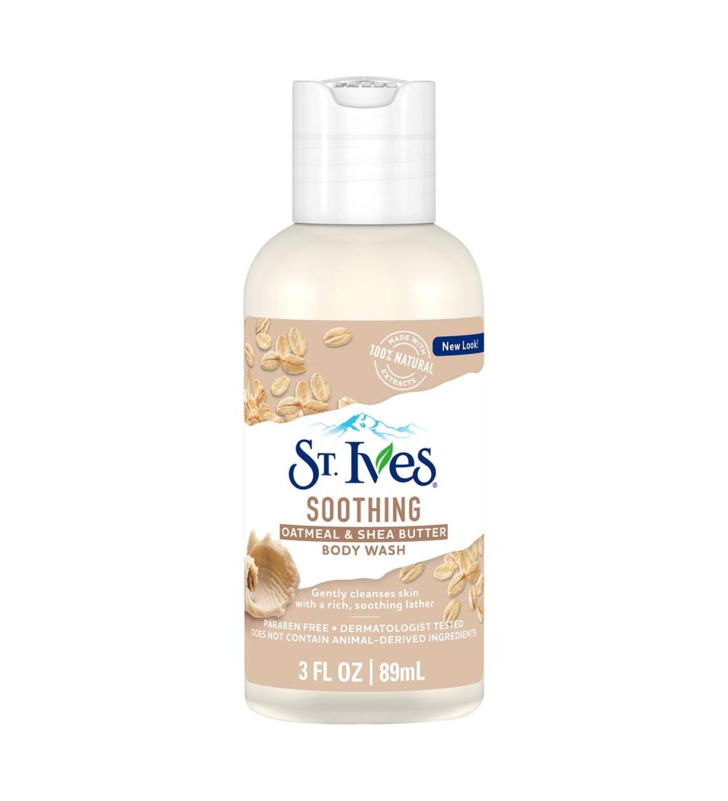 St. Ives Soothing Oatmeal & Shea Butter Body Wash 3 oz - Pack of 36 | Hydrating & Gentle Skin Care for All Skin Types - Buy Online Worldwide - Buy Online on GoSupps.com