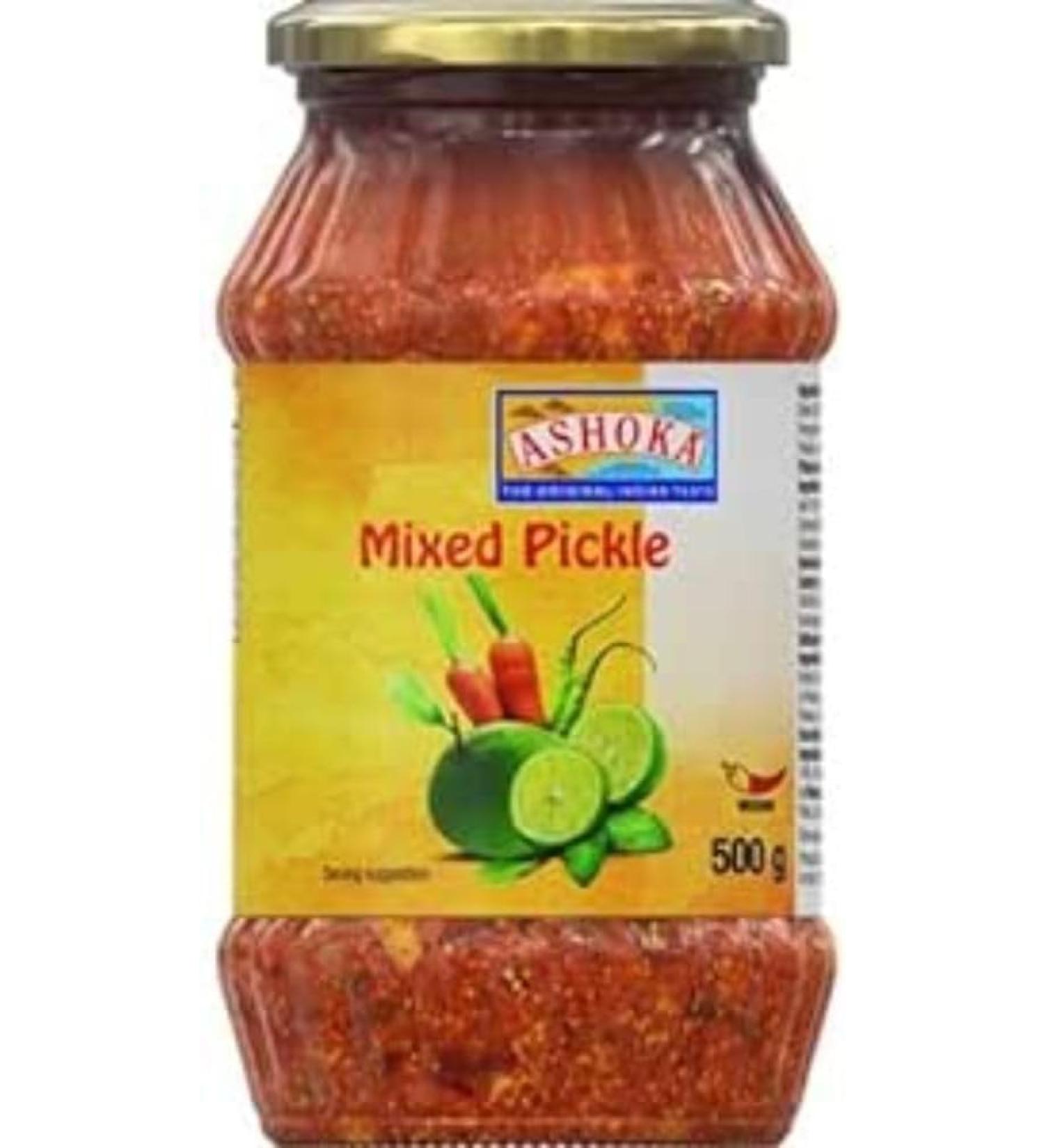 Authentic Ashoka Mixed Pickle 500g - Traditional Indian Recipe (Pack of 1) - Buy Online on GoSupps.com