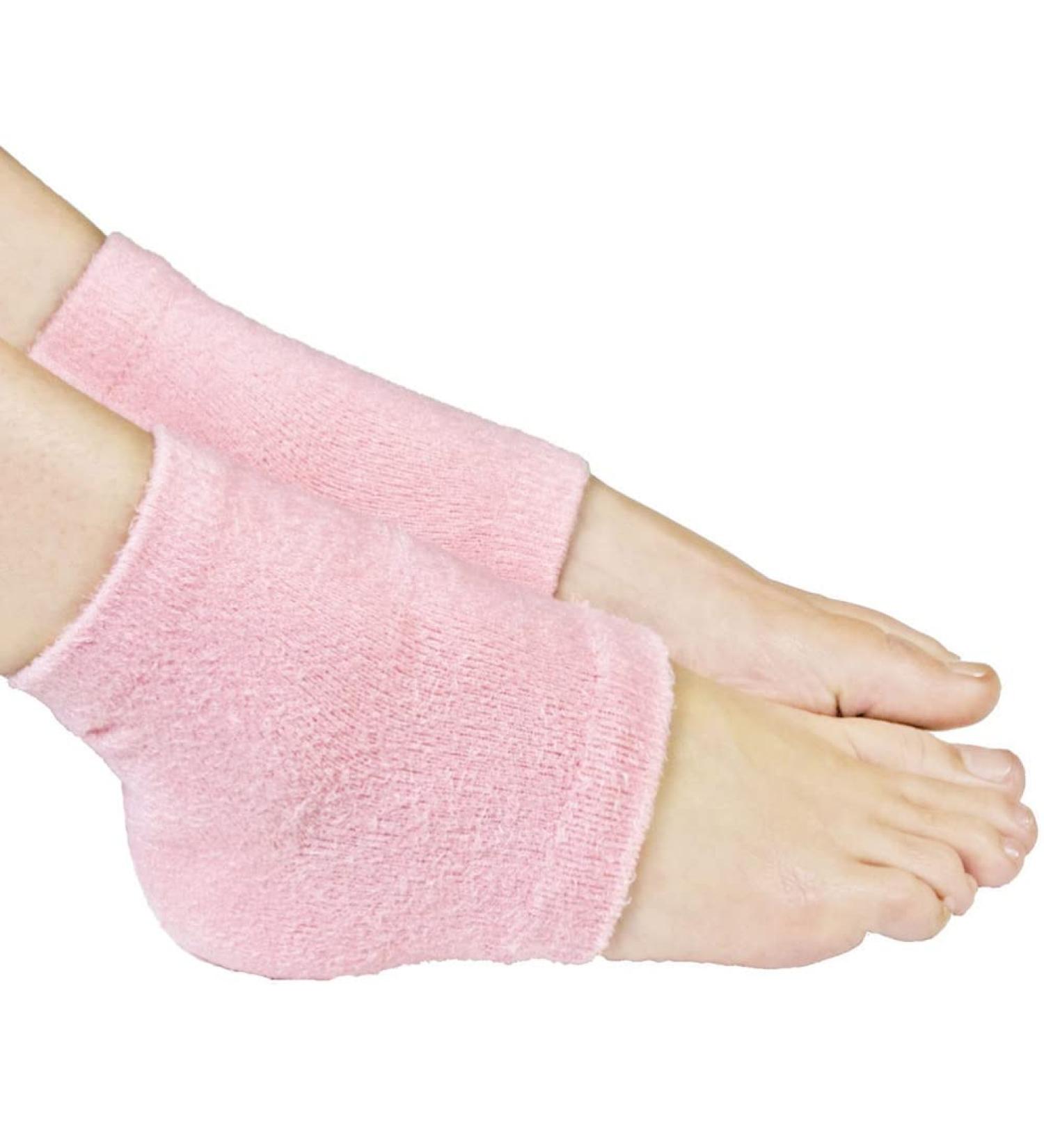 Mobestech Floral Essential Oil Socks for Heels Women's Socks & Hosiery Socks for Lotion Overnight Heel Socks for Women Spa Foot Sleeve Moisturising Gel Heel Socks Moisturizing Socks Boots - Buy Online on GoSupps.com