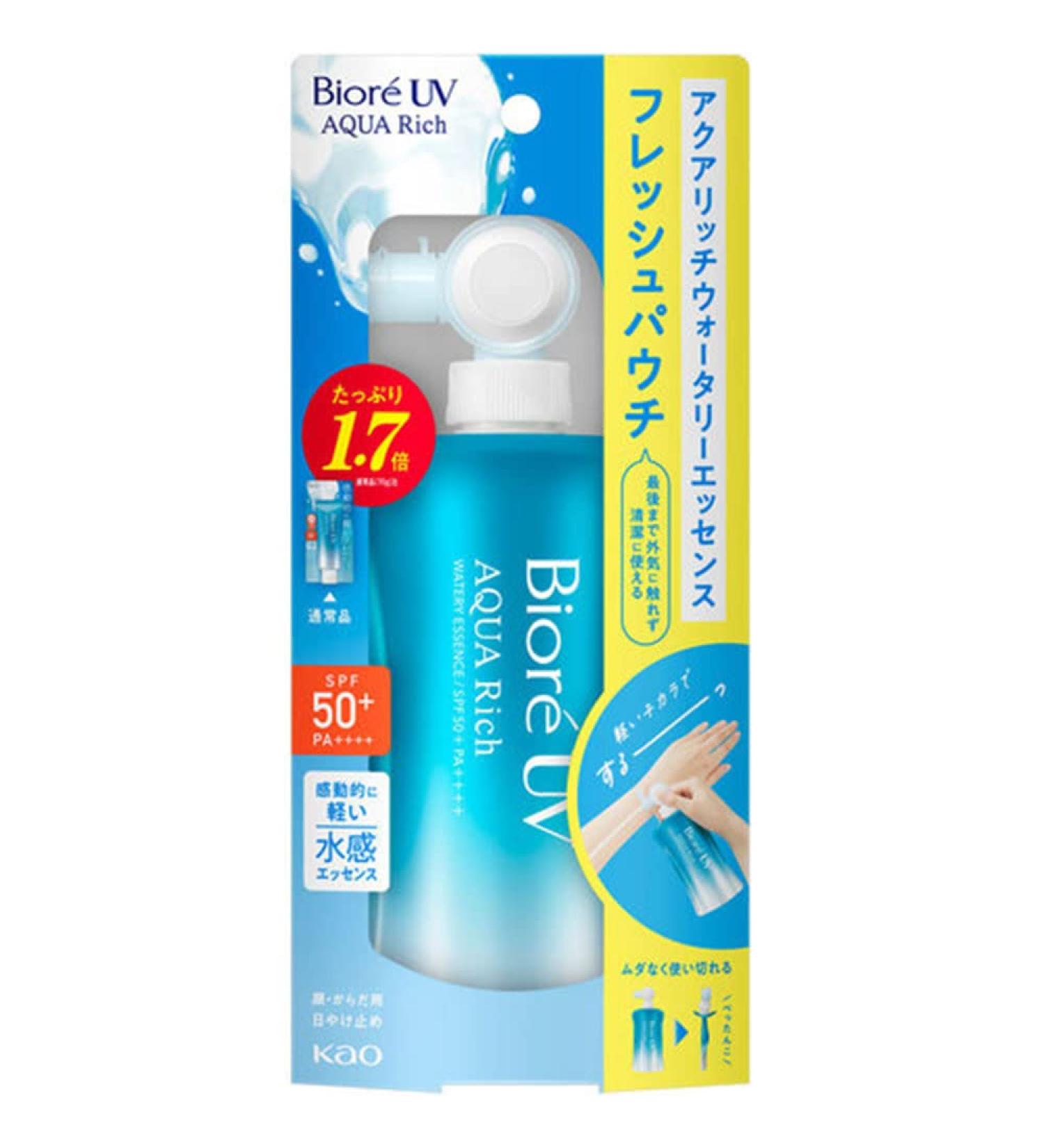 Biore UV Aqua Rich Watery Essence Fresh Pouch 120g SPF50+ PA++++