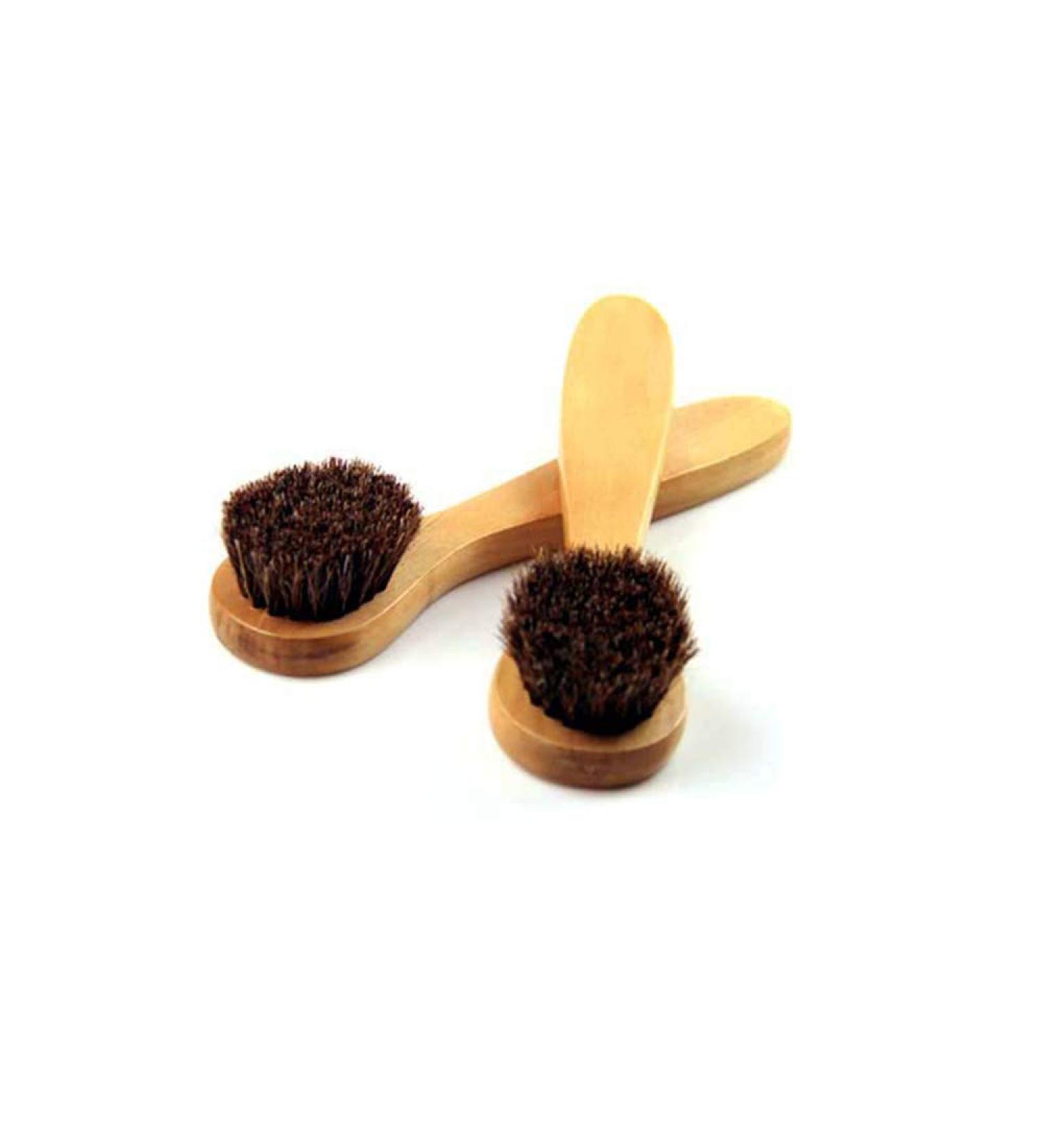 2 Pack Wood Handle Manual Facial Cleansing Brush Soft Horsehair Natural Bristles Face Brush Cleanser Face Skin Care Exfoliating Scrub Brush. Horsehair Bristles Wood Handle - Buy Online on GoSupps.com