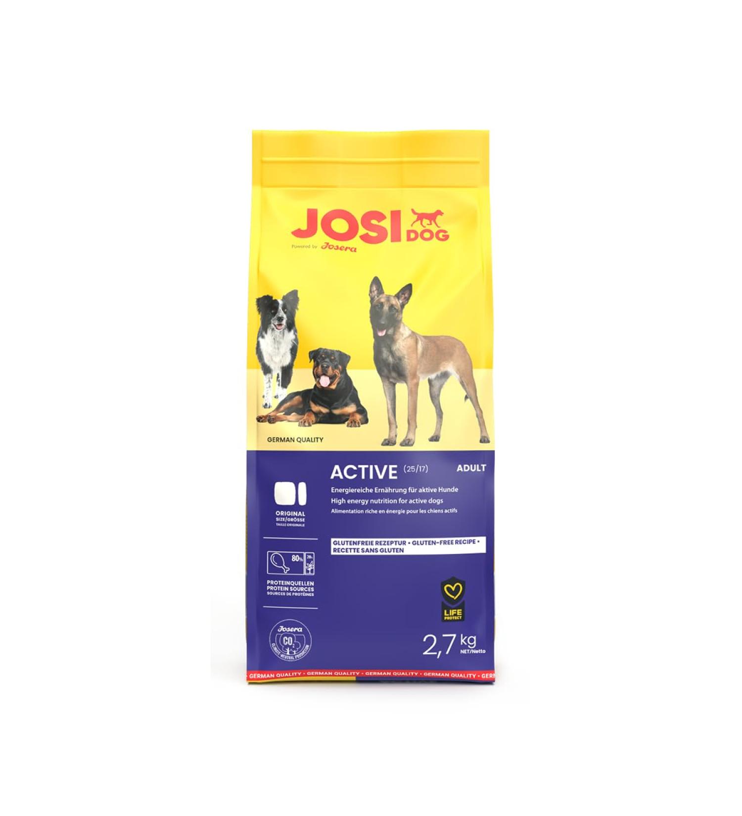 JosiDog Active (3 x 2.7 kg) Food for Adult Dogs Dry Food Dry Food Food by Josera - Buy Online on GoSupps.com