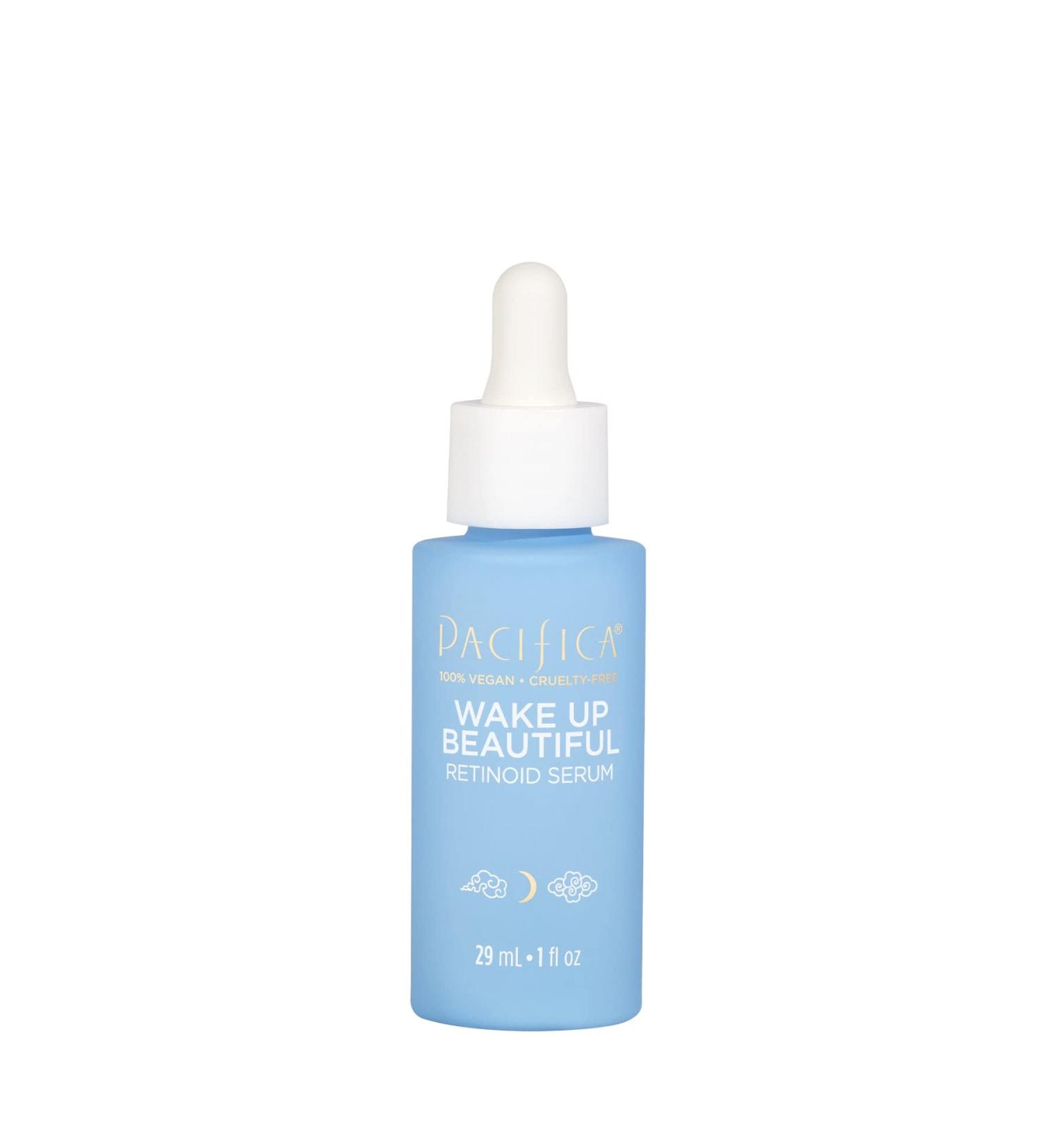 Pacifica Beauty | Wake Up Beautiful Overnight Retinoid Serum | For Fine Lines & Wrinkles  Dark Spots  and Uneven Skin Tone | Petroleum-Free | For Aging Skin | Clean Skincare | Vegan + Cruelty Free