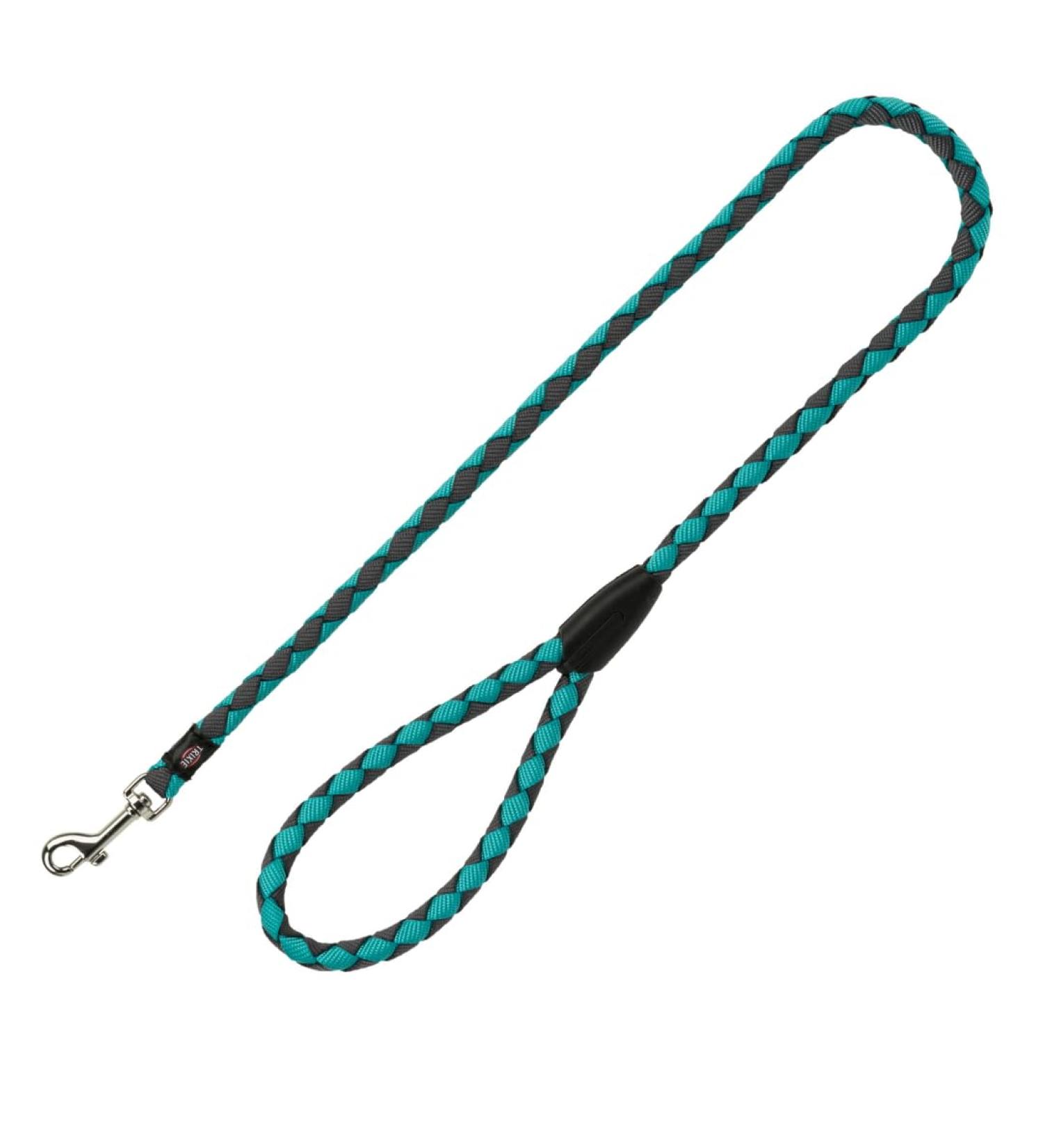 Trixie Cavo Dog Leash - Short 1.00m Leash for Small to Medium Dogs - Ocean/Graphite | Best Control & Durability - Buy Online on GoSupps.com