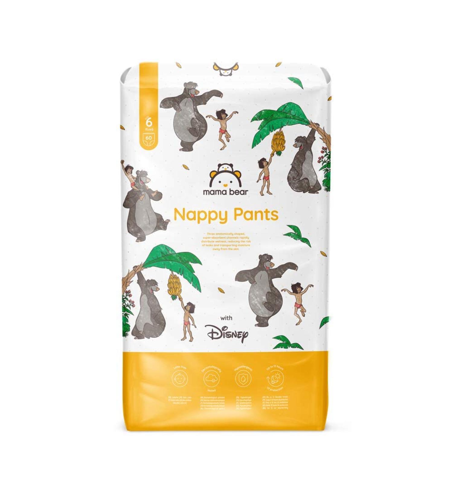 Amazon Brand Mama Bear Disney Diaper Pants Size 6 (15+ kg) - 60 Count White - Best International Shipping - Buy Online on GoSupps.com