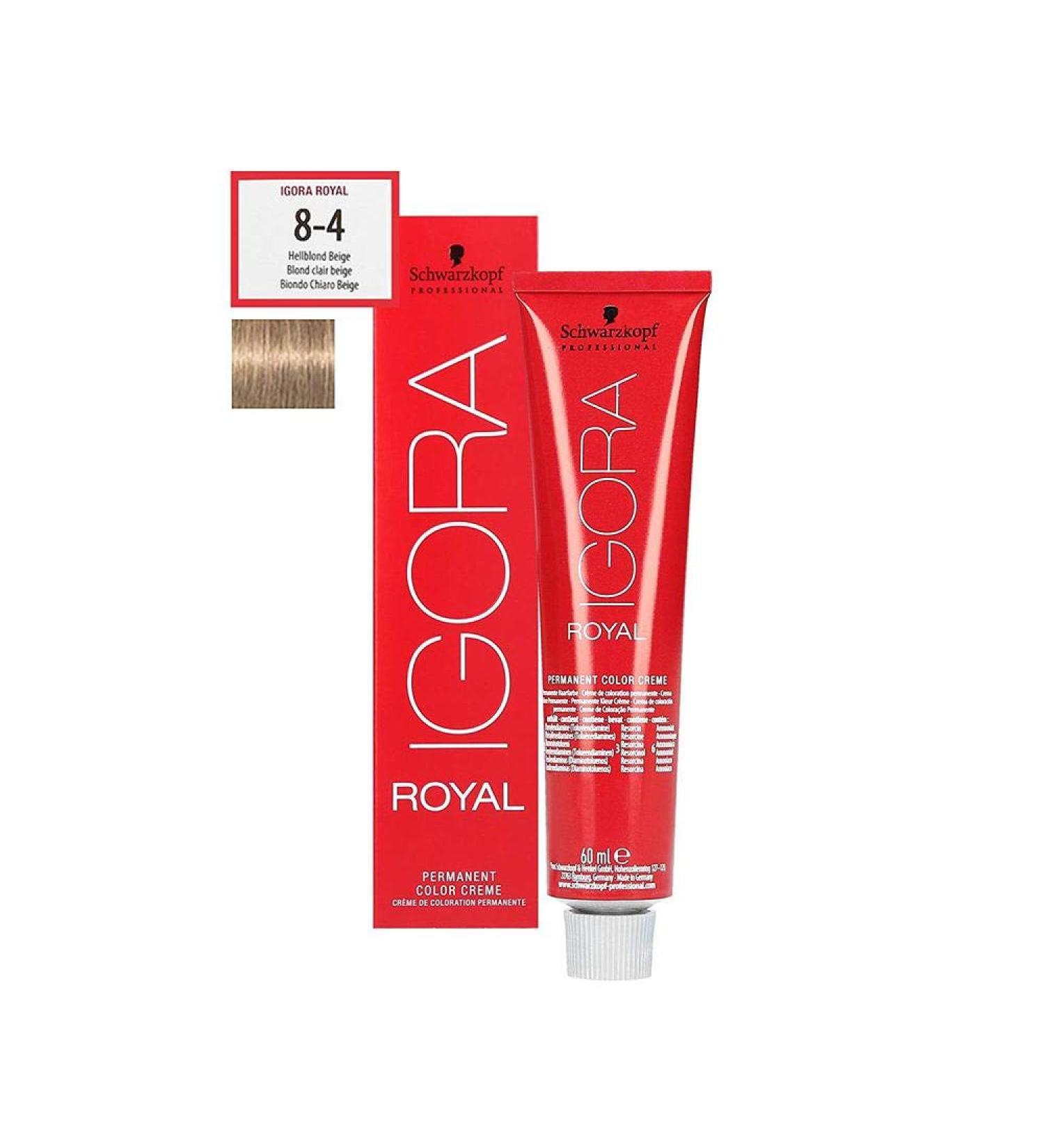 Schwarzkopf Igora Royal Colour Shade 8-4 Light Blonde Beige 60ml
