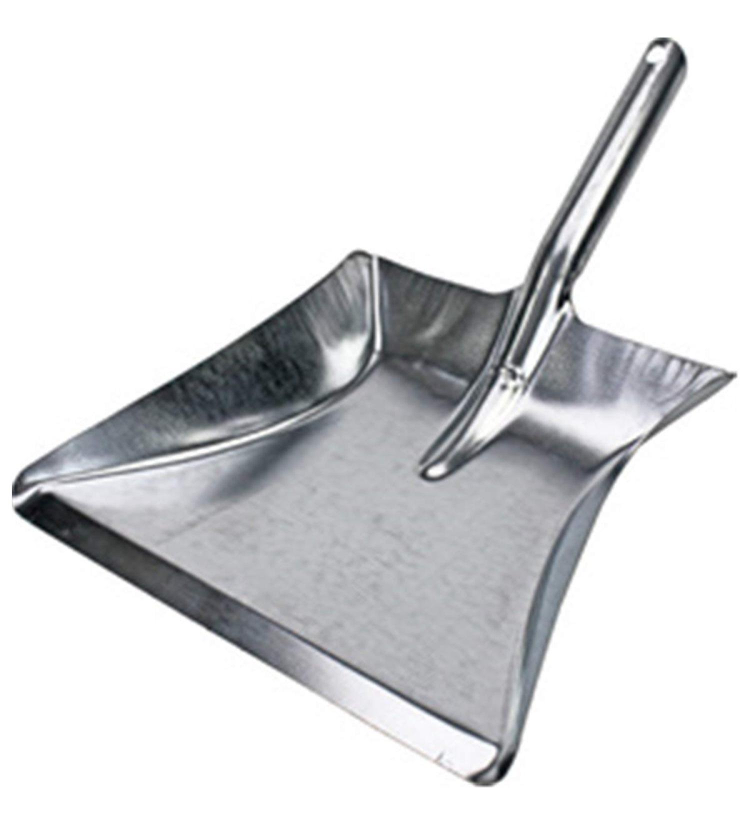Peggy Perfect 3145 dustpan metal without lip galvanized
