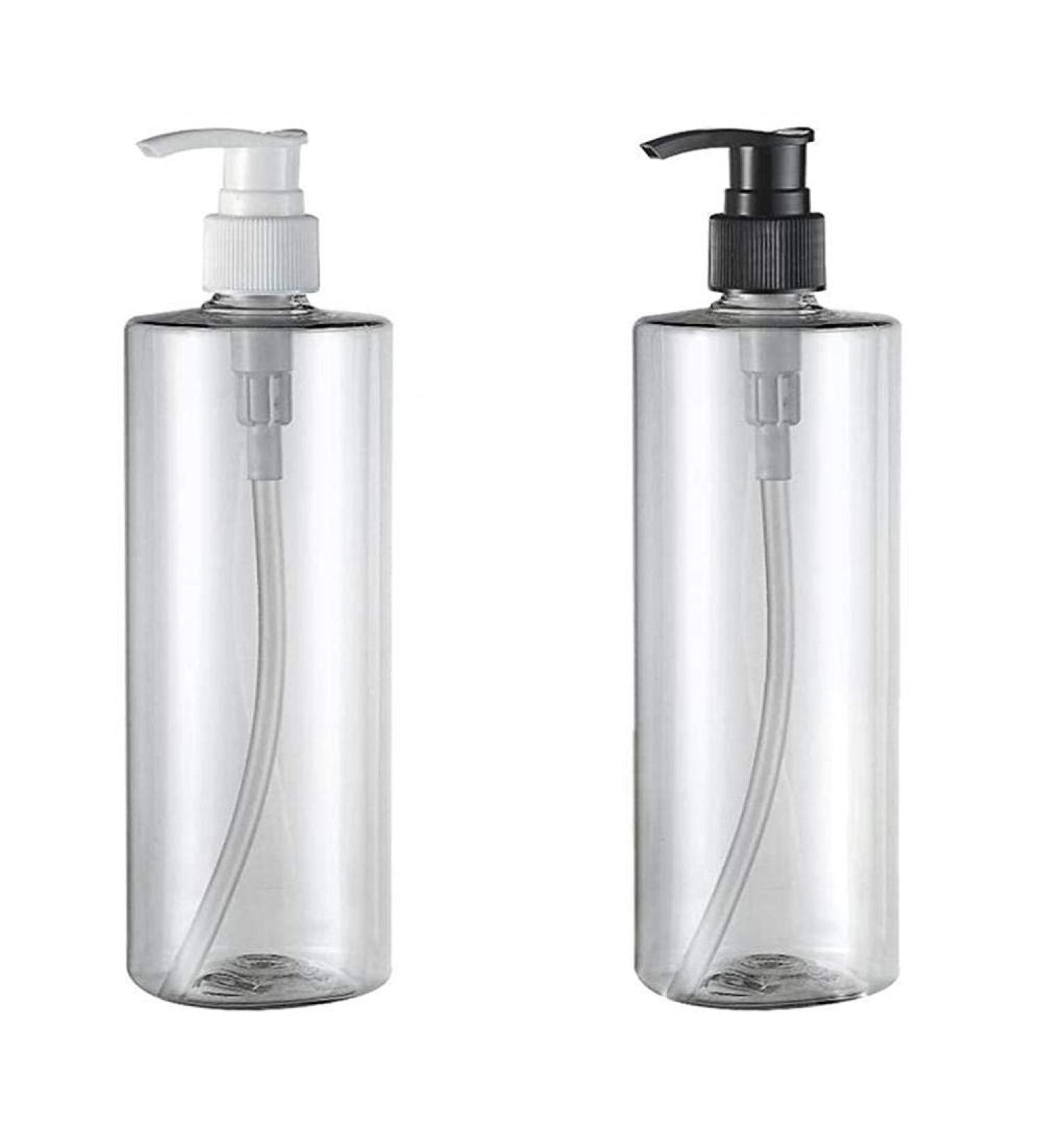 Beeria 2 Pack 500ml Empty Plastic Refill Bottles for Lotion Cream Pump Shampoo & Shower Gel - Ideal Storage Container for Toiletries - Buy Online on GoSupps.com