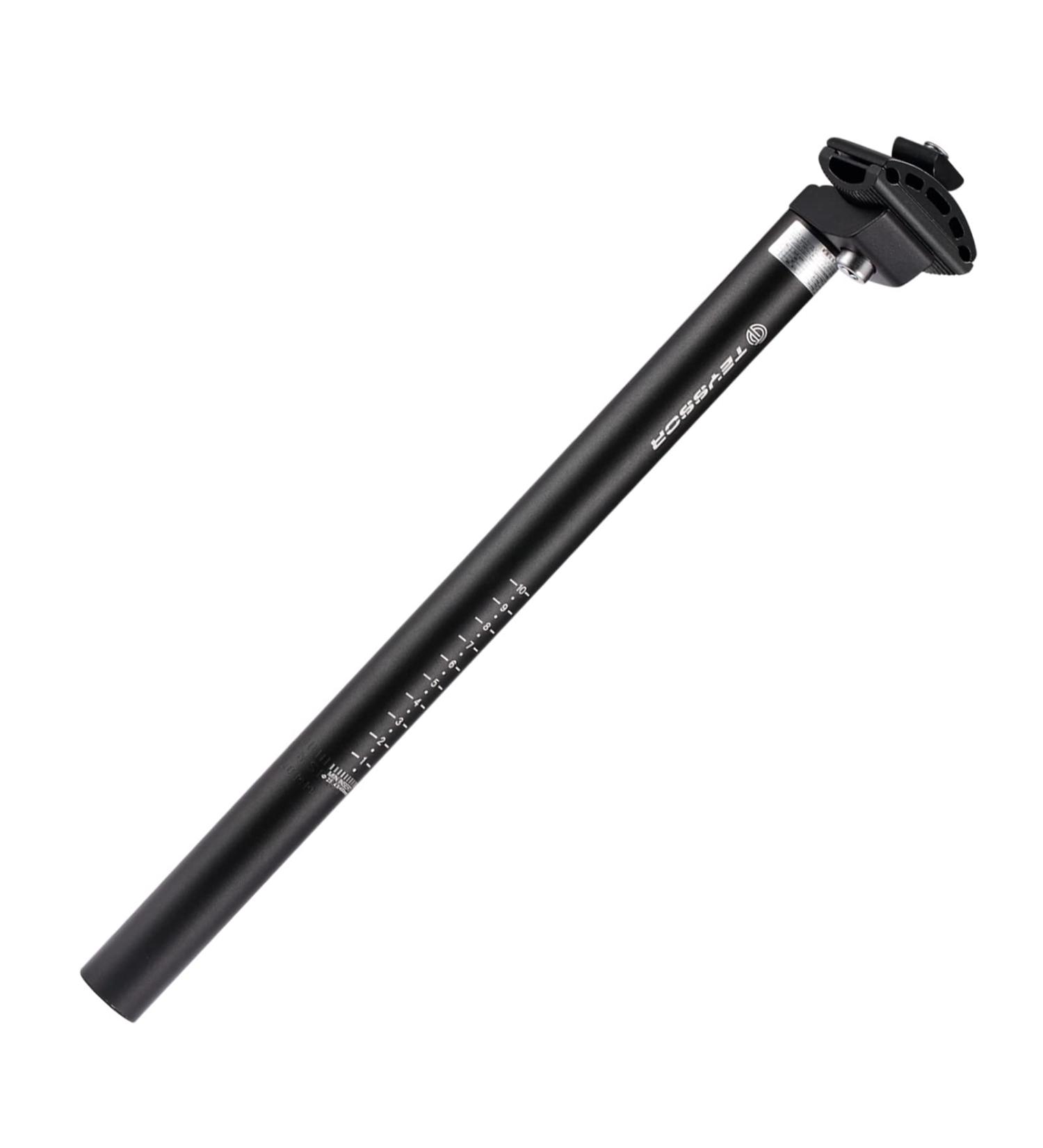 Teyssor Black Bike Seatpost 25.4mm - 400mm Adjustable for MTB BMX Road Mountain Bikes - Buy Online on GoSupps.com