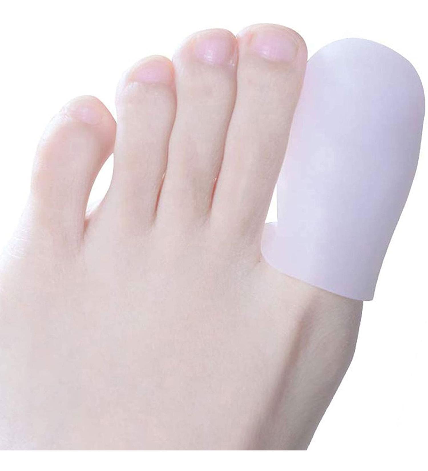 PEDIMEND Soft Silicone Big Toe Caps for Ingrown Nail Relief - Foot Pain Relief - Prevent Corns & Blisters - Men and Women - Foot Care (4 Pair/8pcs) - Buy Online on GoSupps.com