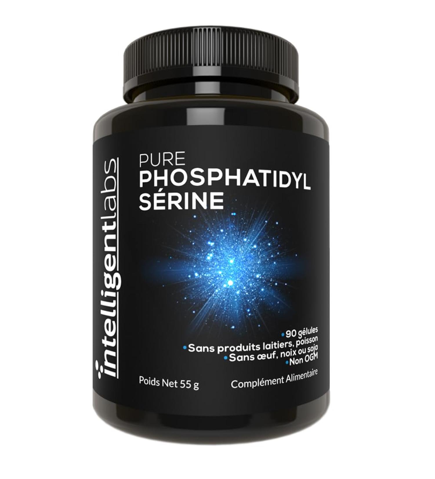 Intelligent Labs Pure Sunflower Lecithin Phosphatidylserine | 100% Soy & Allergen Free | 100mg Per Serving | 90 Vegan Softgels - Buy Online on GoSupps.com