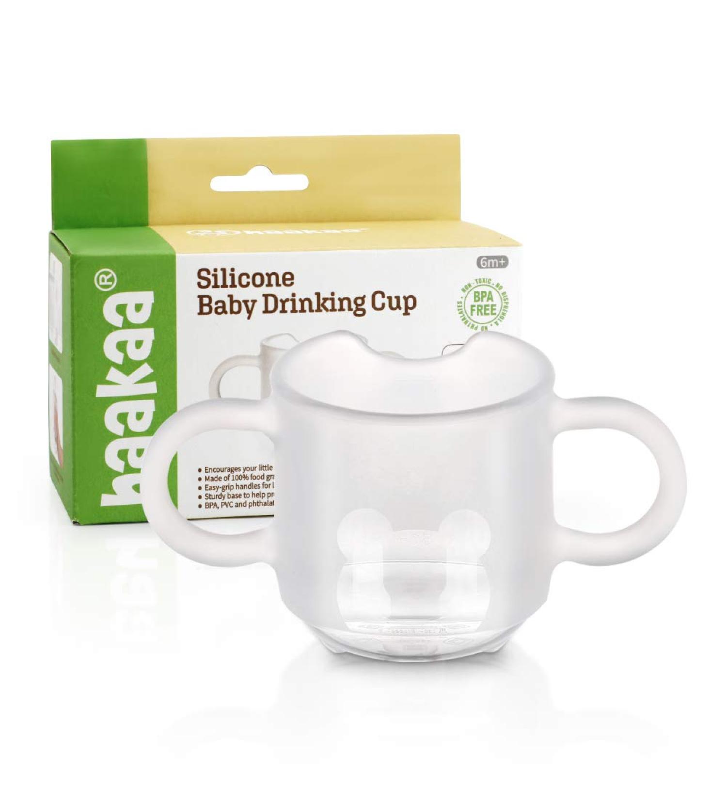 Haakaa Silicone Toddler Cups - BPA Free Training Cups for Babies 6 Months+ - 5oz Clear - Buy Online on GoSupps.com