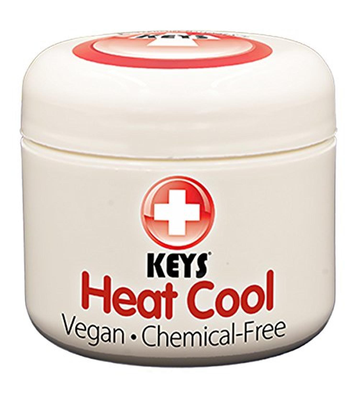 Keys Heat Cool Vegan Chemical-Free All Natural Therapy for Muscle Aches Joints and Sports Injuries made with Pure Organic Avocado Oil Camphor Menthol and Wintergreen No Petrolatum 2 ounces