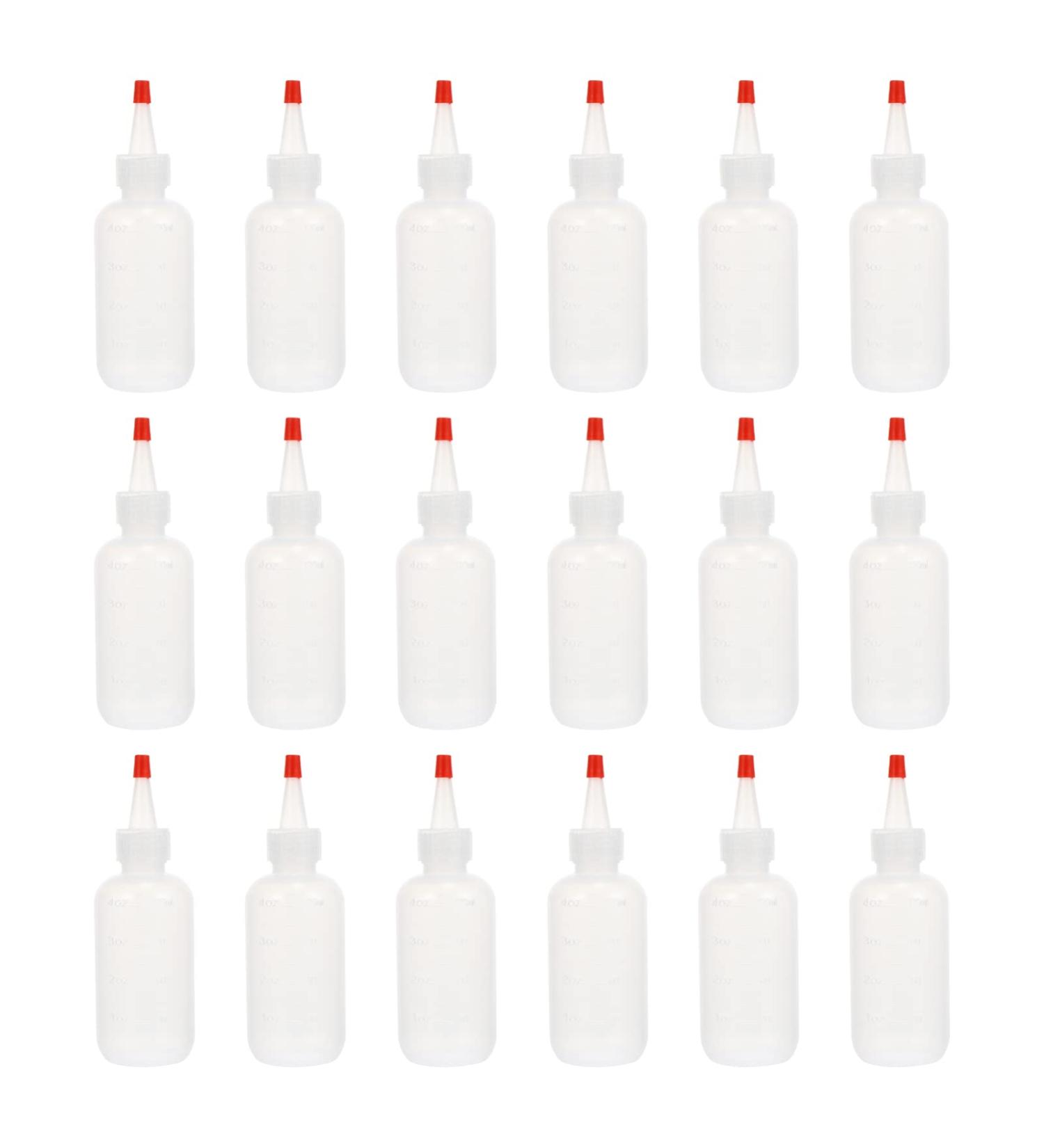 Healifty 18 x 120ml Squeeze Bottles - Ideal for Salon Hair Styling Dyeing Mustard Hot Sauces & Oil - International Shipping Available - Buy Online on GoSupps.com