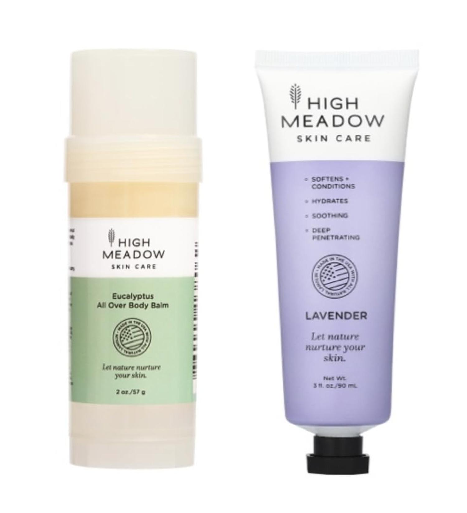 High Meadow Skin Care Bundle - All Over Body Stick and Lavender Skin Cream Set for Intensive Hydration Moisturizing and Repair - Great for Dry Skin. - Buy Online on GoSupps.com