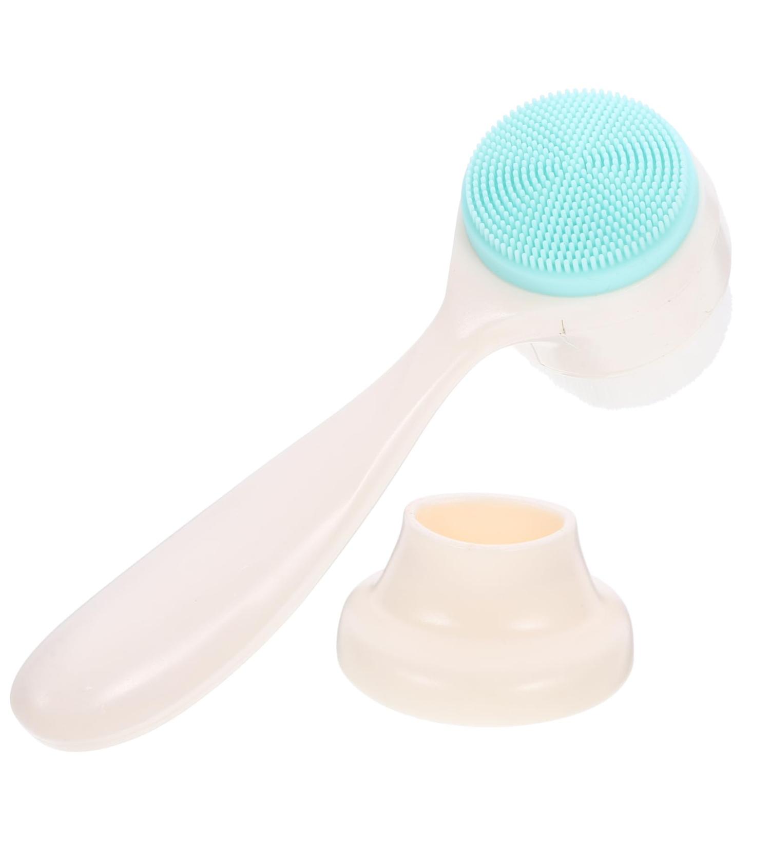 Manual Face Brush - Deep Cleansing Tool for Skin Care | Pore Cleaner & Face Washing Brush with Holder - Buy Online on GoSupps.com